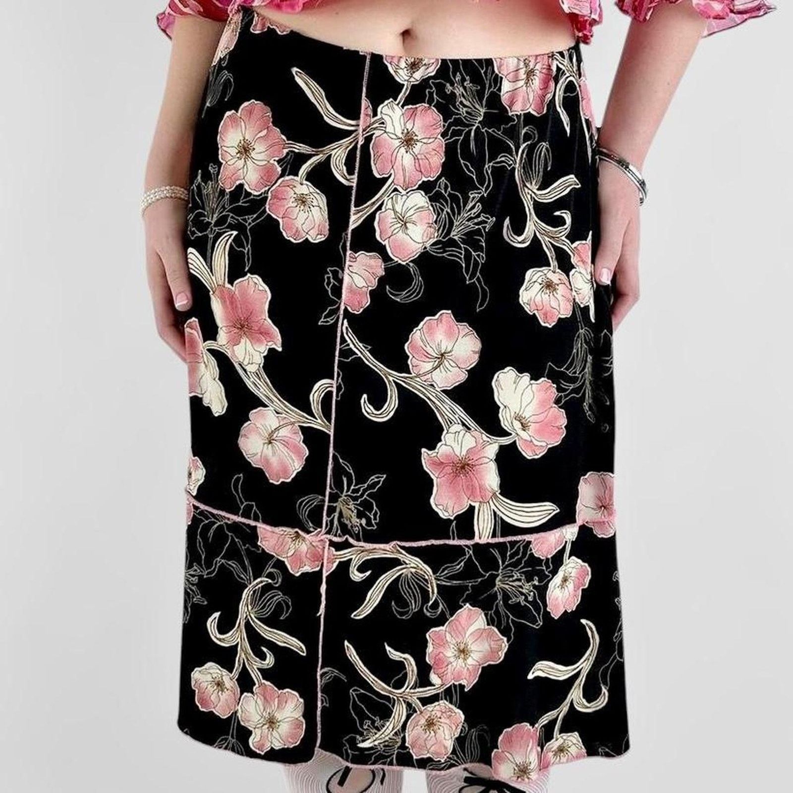 Other vintage y2k floral fairy boho skirt Size 30" / US 8 / IT 44 - 2 Thumbnail