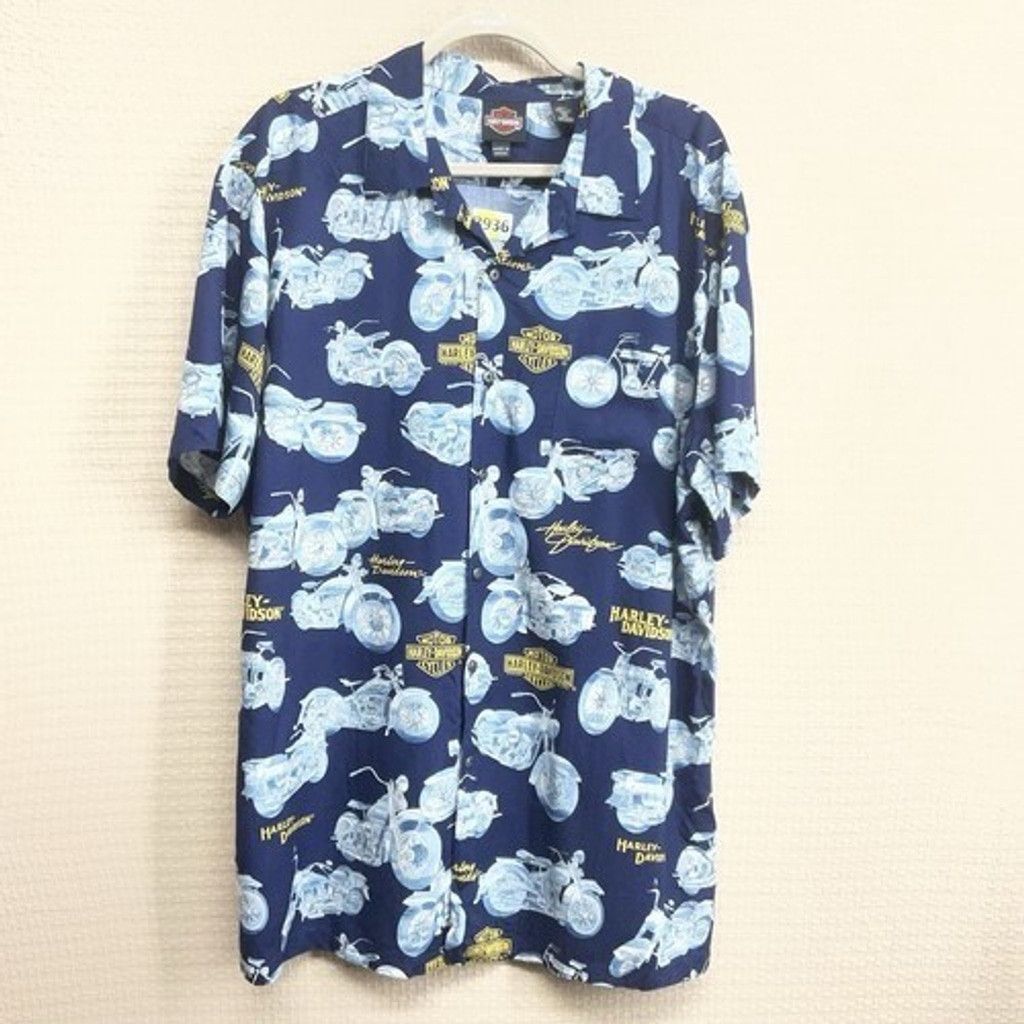 Harley Davidson NWOT Harley-Davidson Hawaiian Motorcycle Shirt Men Size XL Size US XL / EU 56 / 4 - 7 Thumbnail