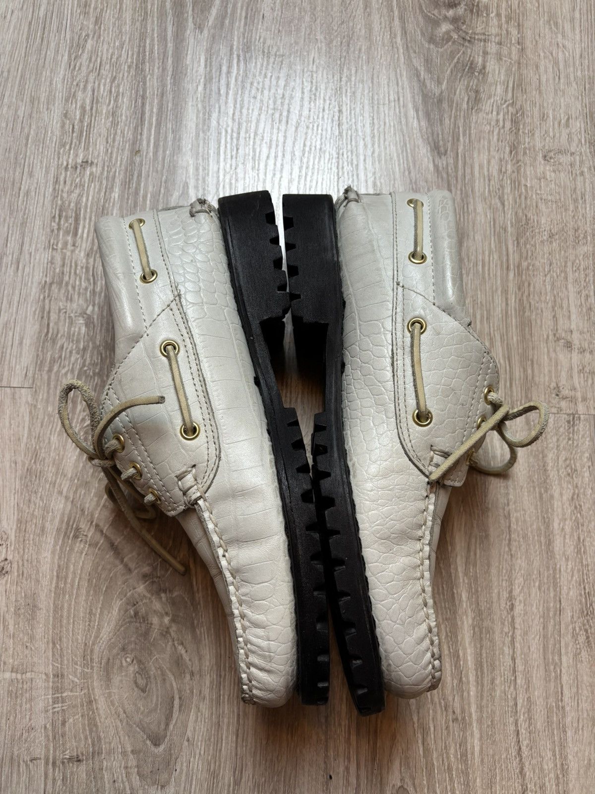 Supreme × Timberland Timberland x Supreme Boat shoes 'White Gator' Size US 9 / EU 42 - 7 Thumbnail