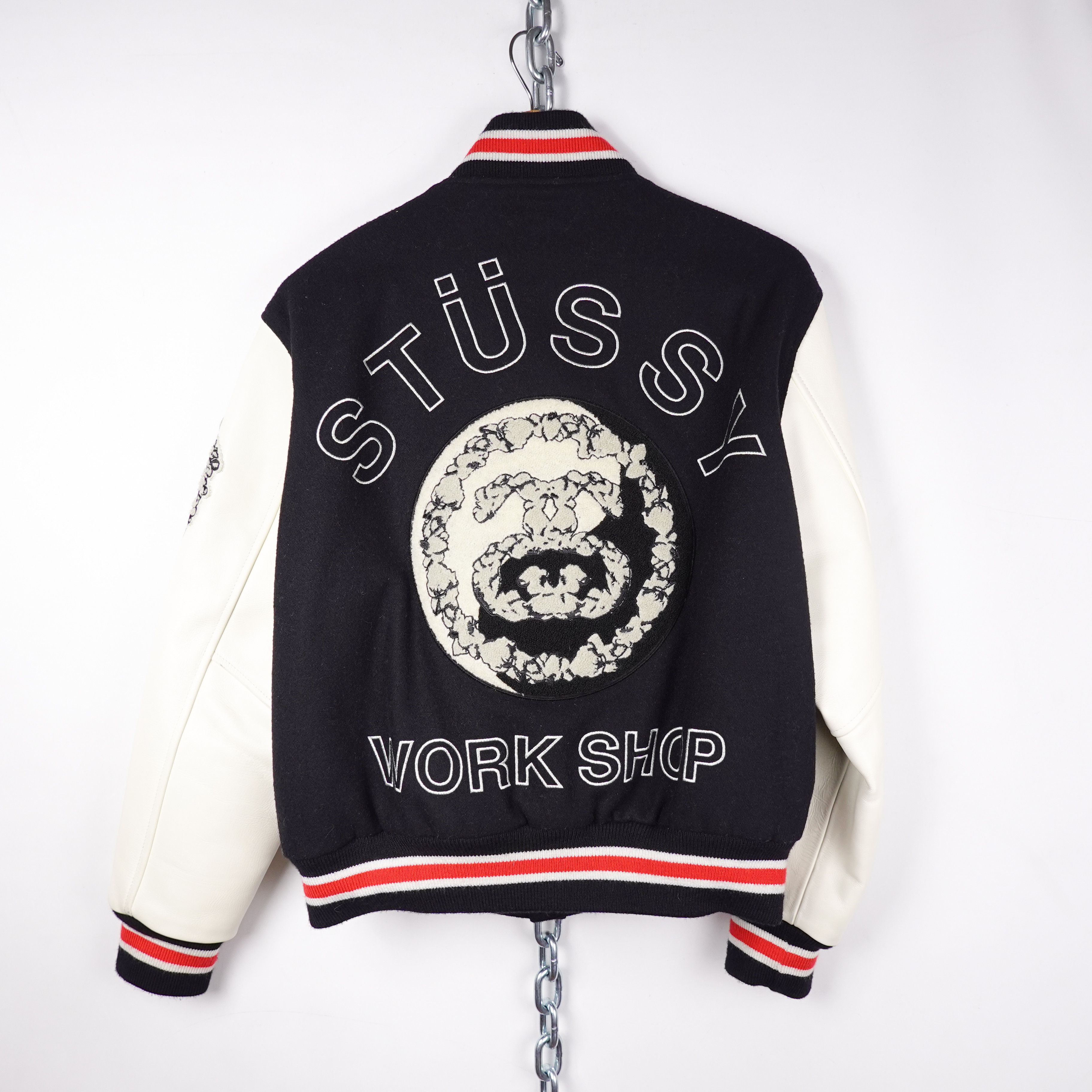 DENIM TEARS × Our Legacy × Stussy Stussy Denim Tears Our Legacy TTL Varsity Jacket - Size S Size US S / EU 44-46 / 1 - 2 Thumbnail