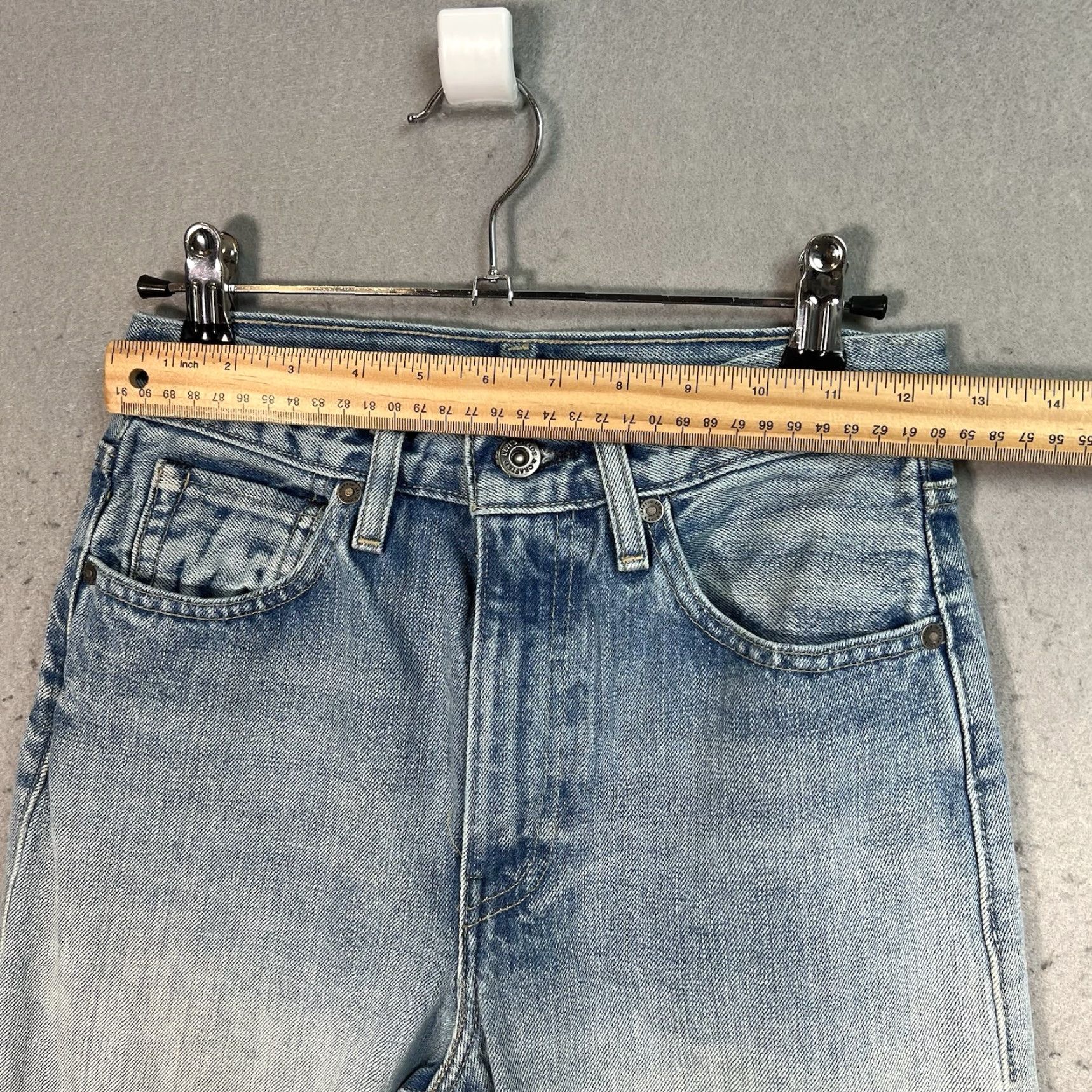 Levi's Vintage Levi's Made & Crafted Women's Straight Fit Jeans Size 6 Blue Denim High Rise 29" Inseam Size 28" / US 6 / IT 42 - 3 Thumbnail