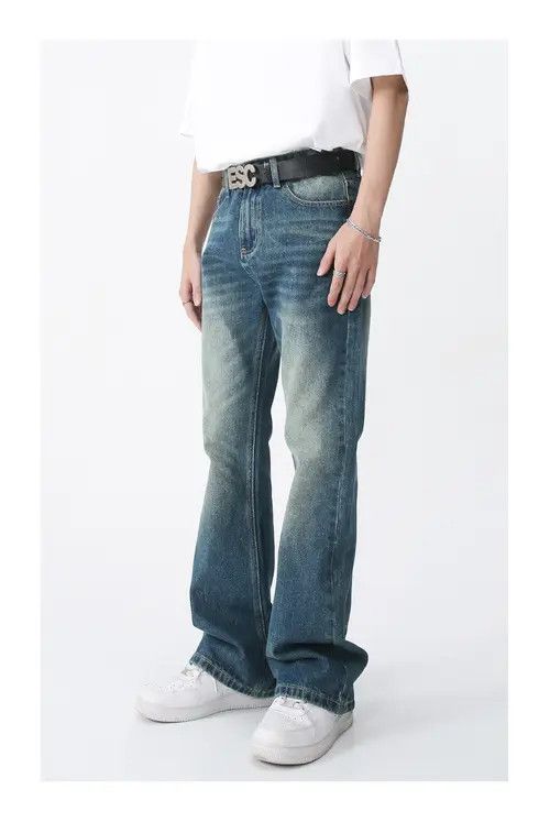 Other Vintage distressed flared straight jeans Size US 32 / EU 48 - 3 Thumbnail