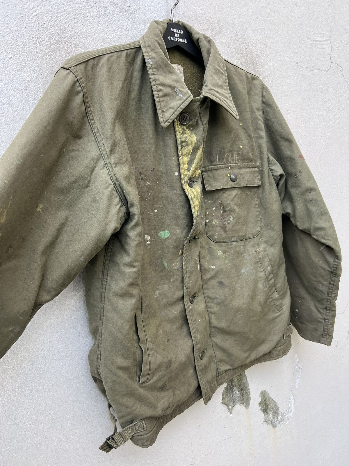 Vintage VTG Trashed US Navy Permeable A-2 Cold Weather Deck Jack Size US M / EU 48-50 / 2 - 11 Thumbnail