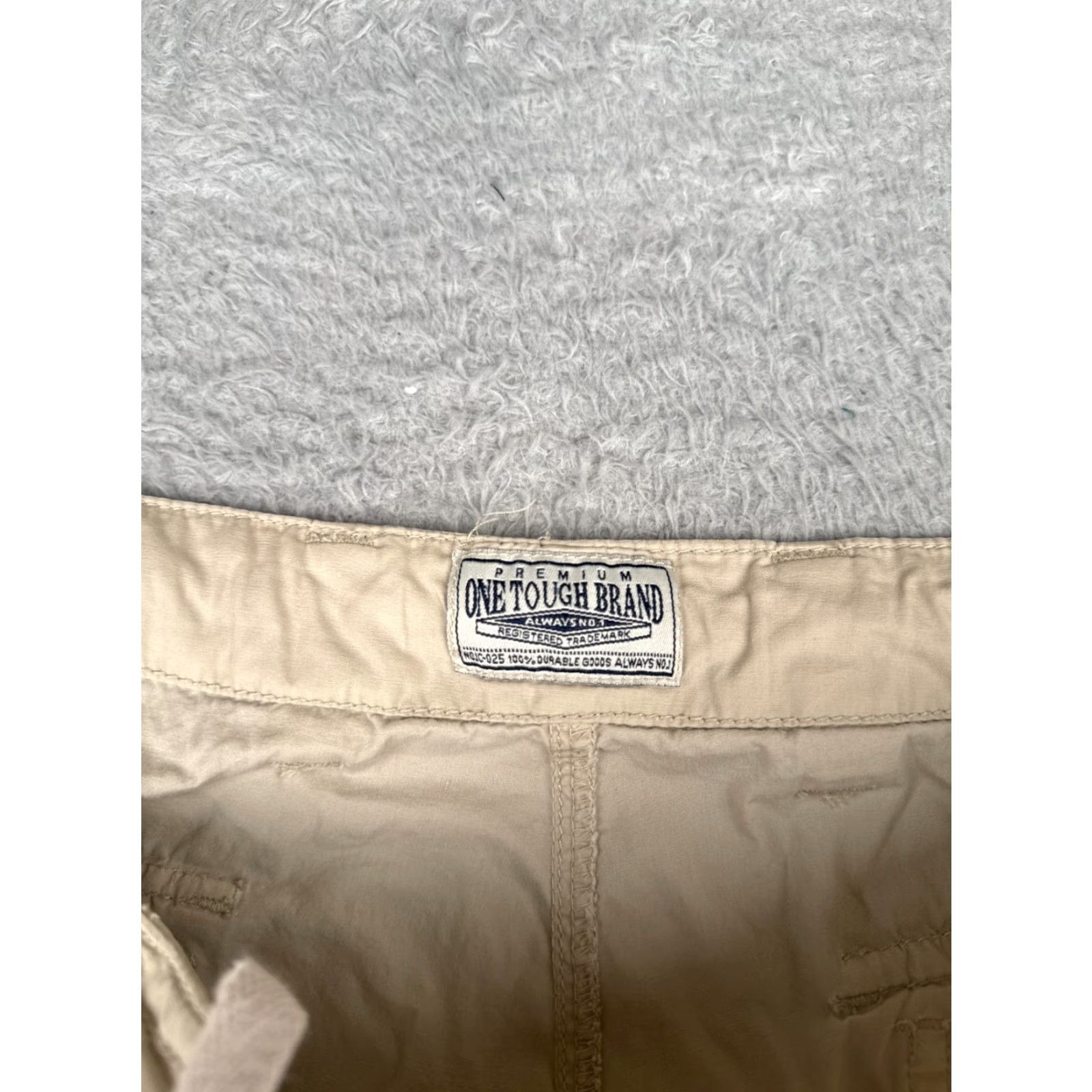 J Brand Urban Pipeline Shorts Mens 38 Beige Cargo Drawstring 100% Cotton Canvas Casual Size US 38 / EU 54 - 7 Thumbnail