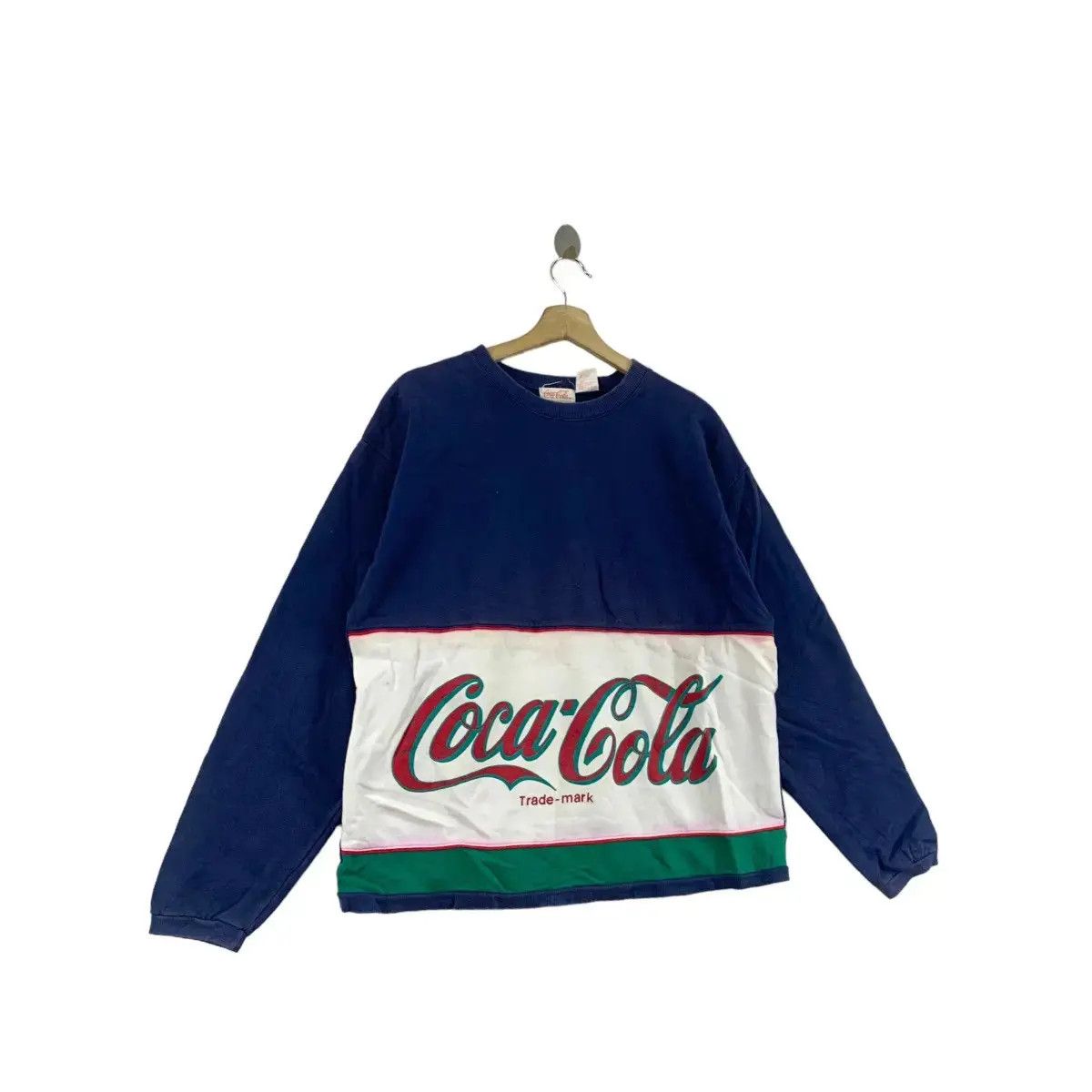 Coca Cola Vintage 90’ COCA COLA COKE Center Logo Rugby Size XL / US 12-14 / IT 48-50 - 8 Thumbnail
