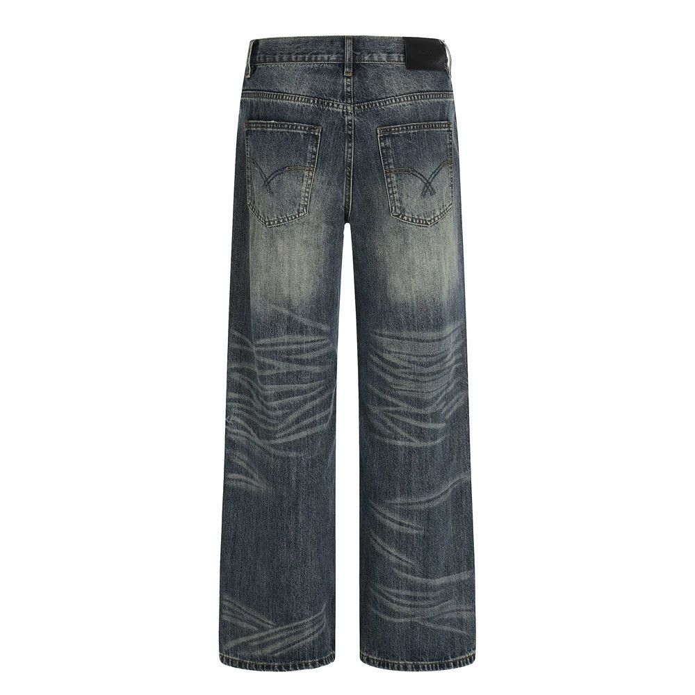 Jean Retro American street style distressed washed jeans Size US 32 / EU 48 - 2 Thumbnail