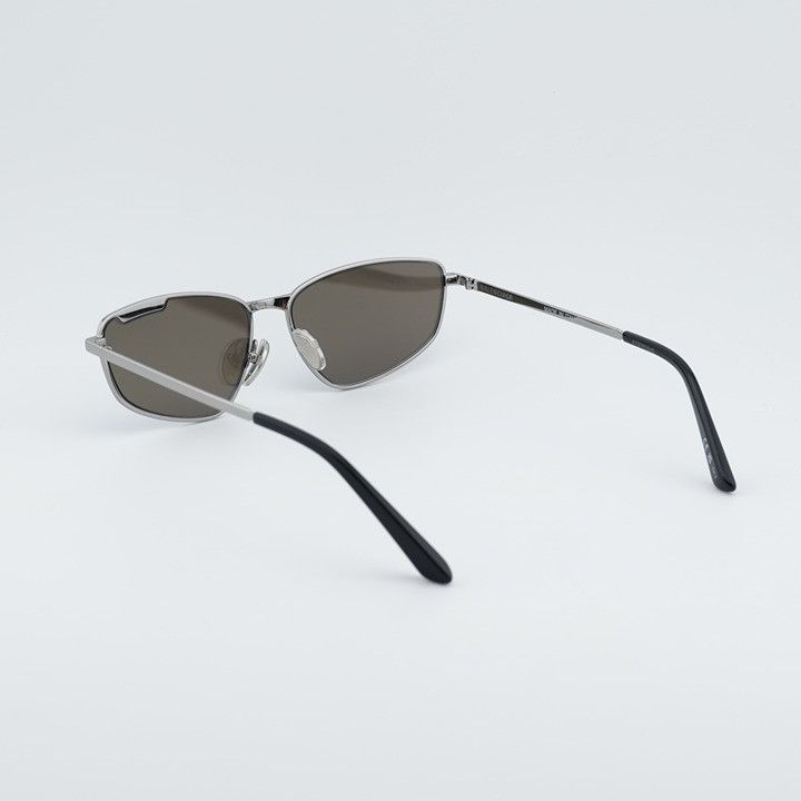 Balenciaga Balenciaga BB0277S 003 Unisex Sunglasses Ruthenium Rectangle Size ONE SIZE - 4 Thumbnail