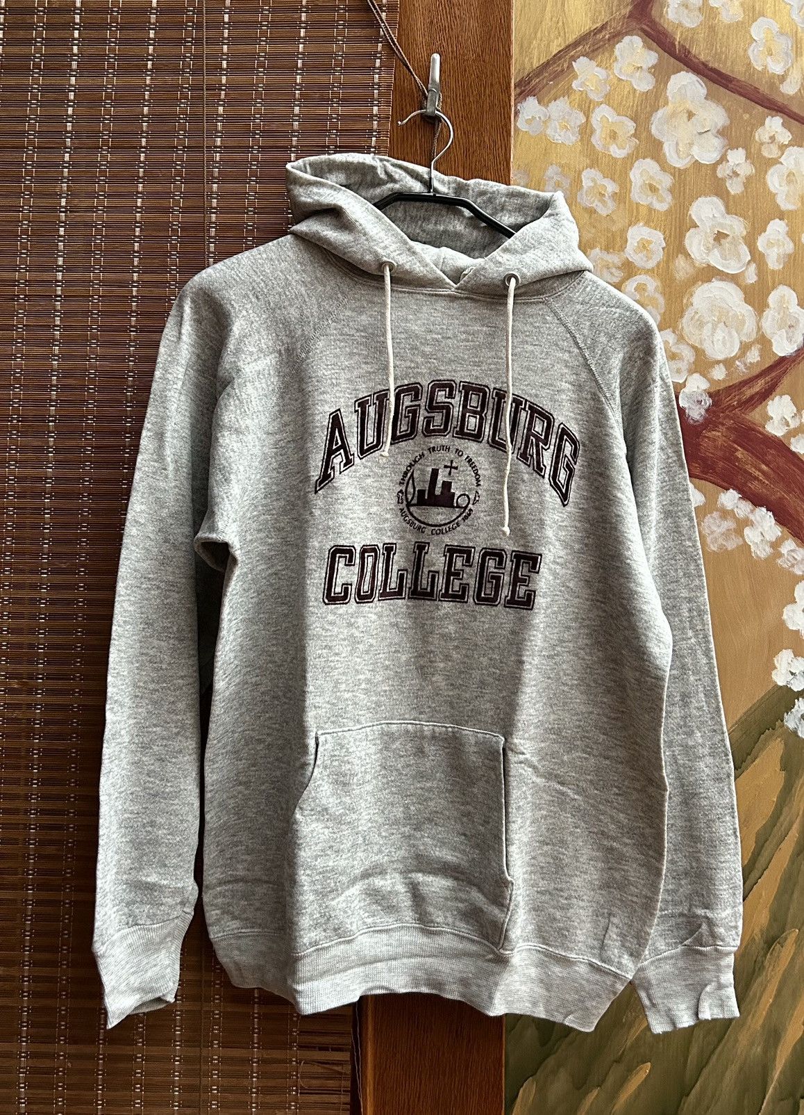 Vintage 80's Champion Augsburg College Hoodie Made in USA