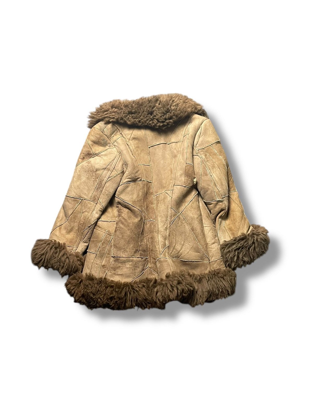 The Unbranded Brand × Vintage Vintage Leather Suede Fur Coat (46) Size S / US 4 / IT 40 - 3 Thumbnail
