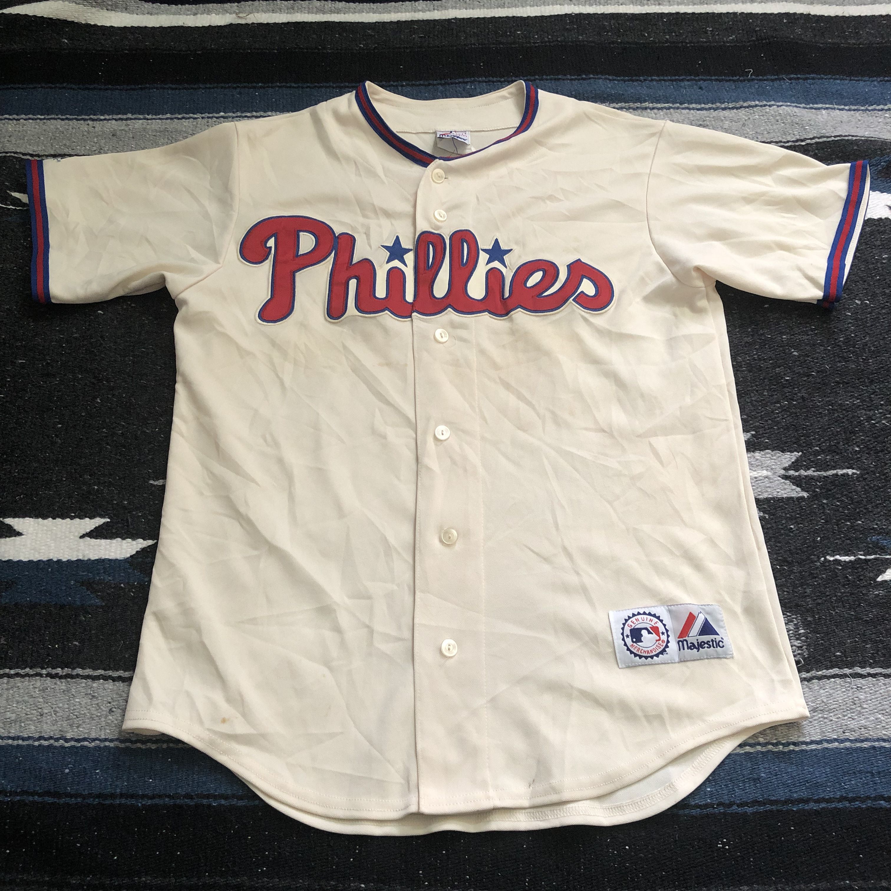 MLB Vintage 2008 Phillies Rollins MLB American baseball jersey Size US M / EU 48-50 / 2 - 1 Thumbnail