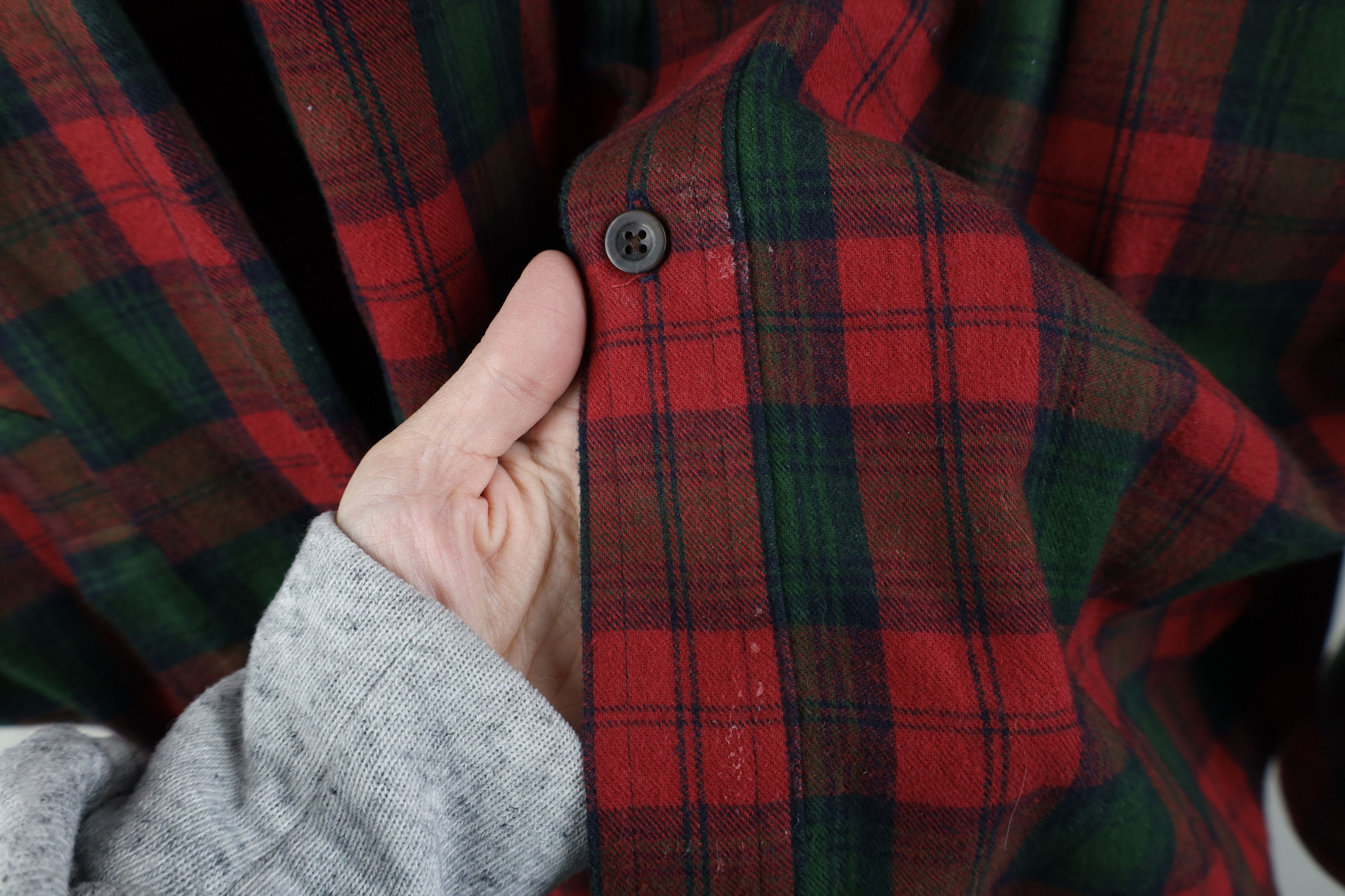 L.L. Bean × Vintage Vintage LL Bean Flannel Collared Button Down Shirt Plaid Size US L / EU 52-54 / 3 - 5 Thumbnail