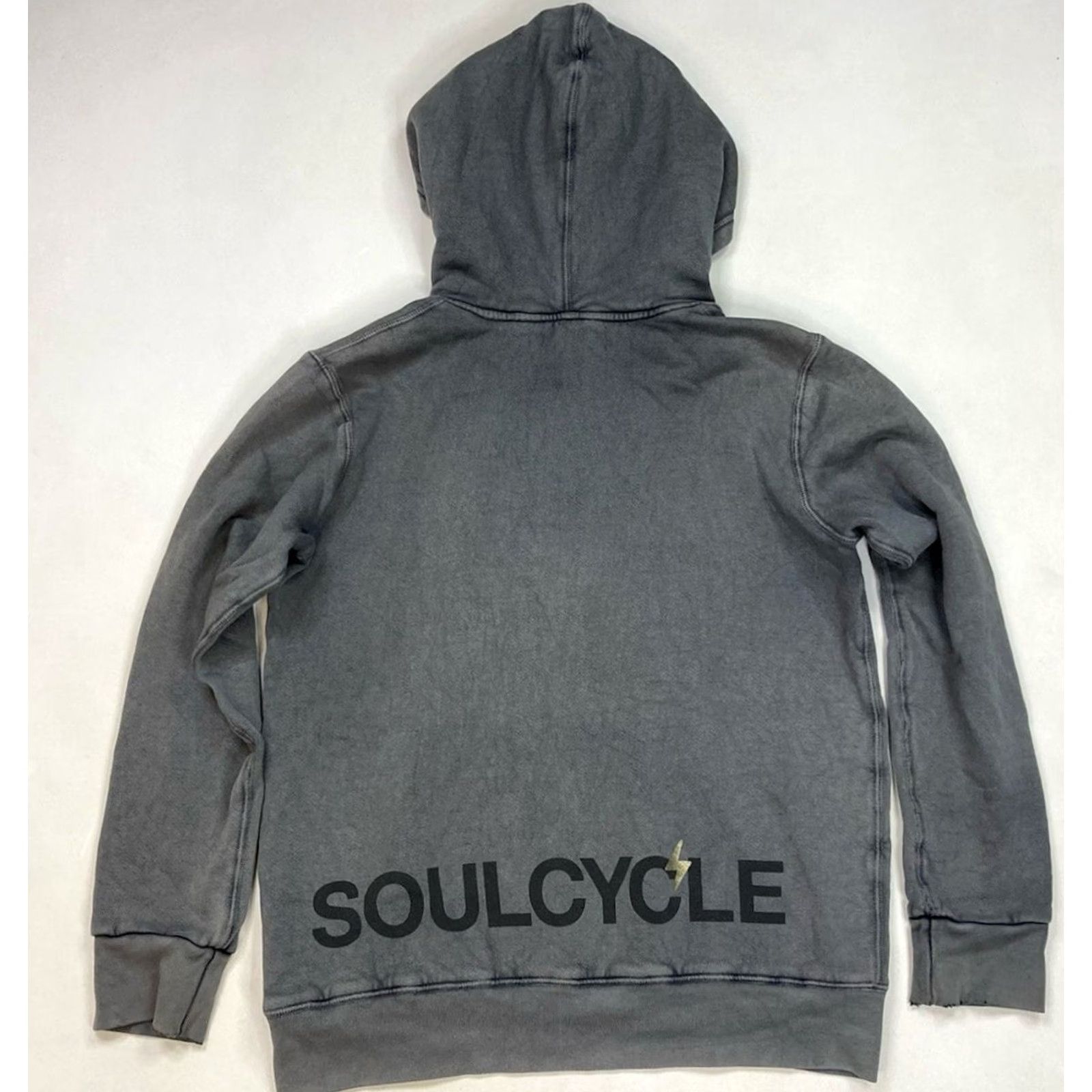 Logo 7 SoulCycle Logo Pullover Hoodie Men M Gray Hoodie, Graphic Print, Pockets, Hooded, Crew Neck, Regular Fit, Cotton Fleece, 100% Authentic, Pre Owned Size US M / EU 48-50 / 2 - 6 Thumbnail