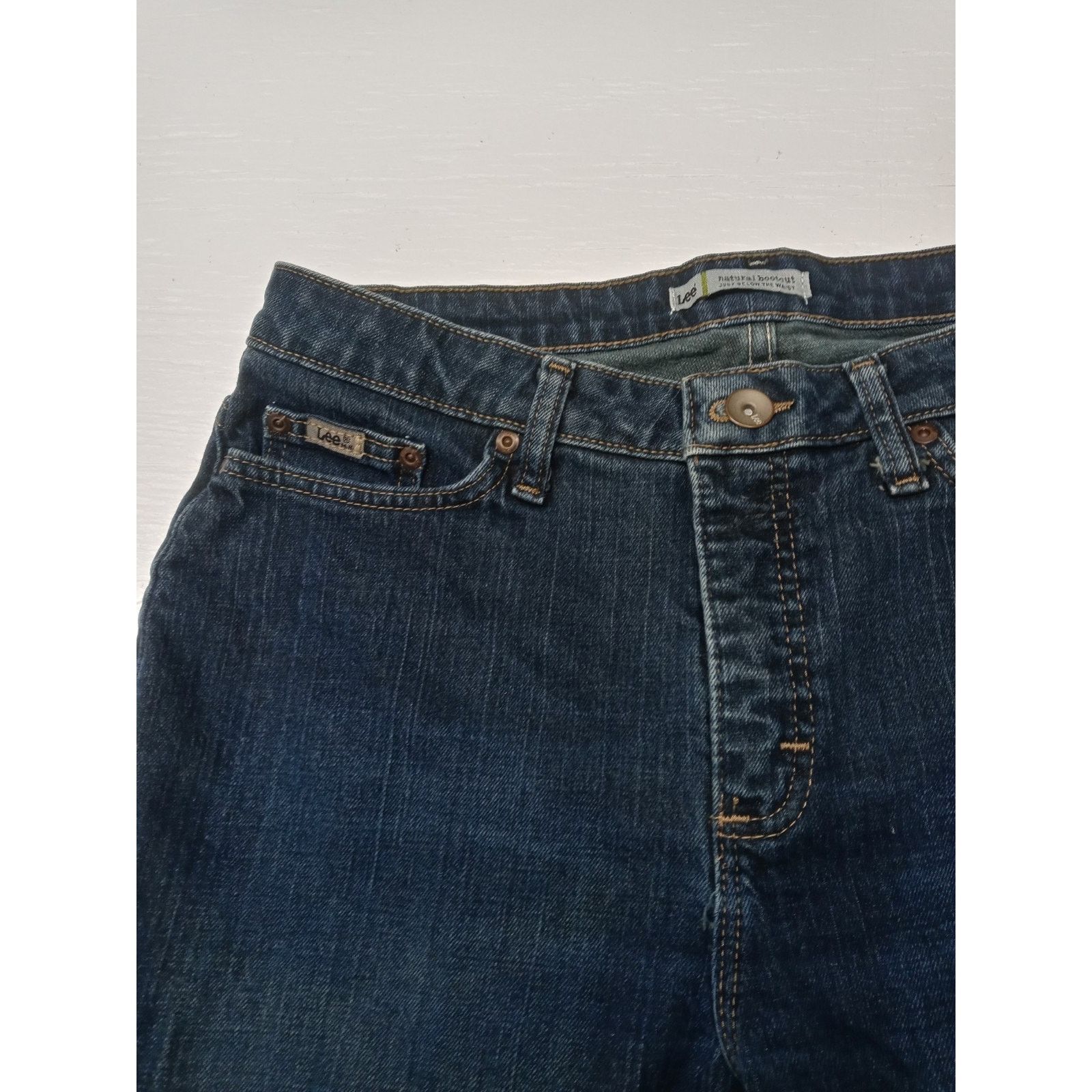 Lee Lee (12M)Women's Straight Boot Cut Blue Denim Jeans Size 34" / US 12 / IT 48 - 4 Thumbnail