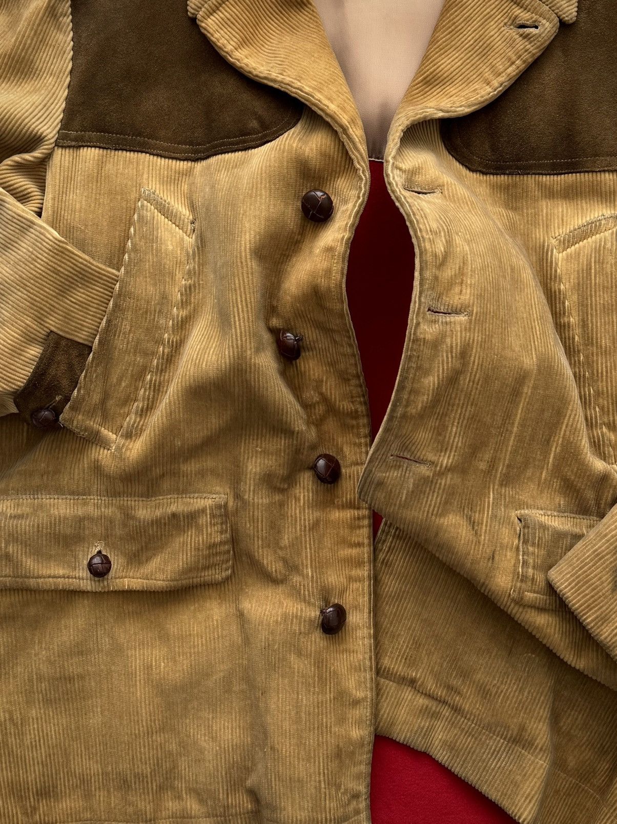 Vintage Vintage 1950s England 'Nonpareil' Hunting Corduroy Coat Size US L / EU 52-54 / 3 - 9 Thumbnail