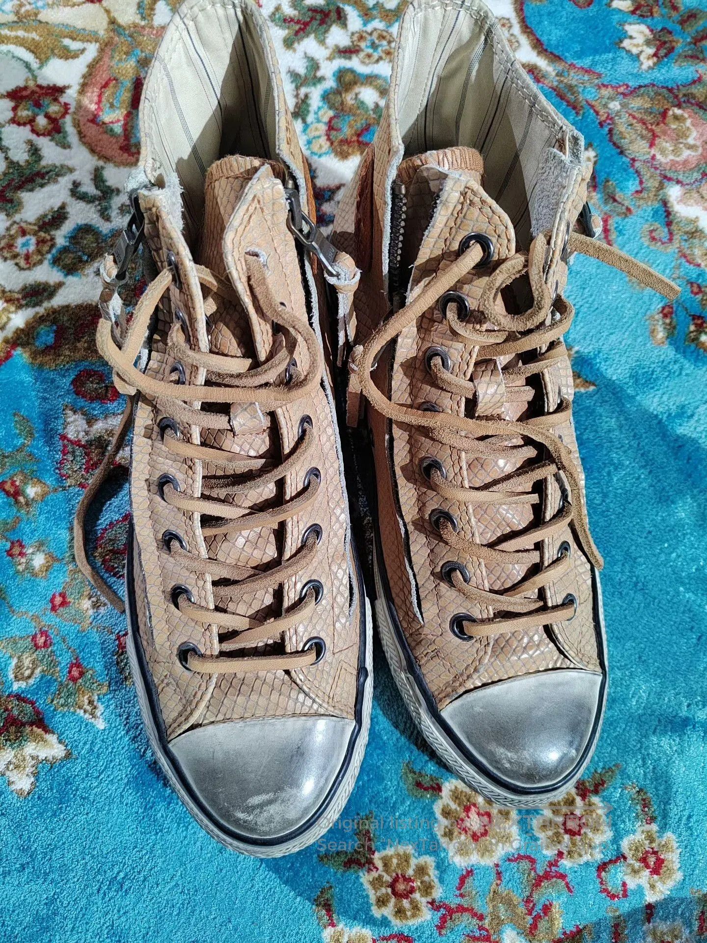 John Varvatos Converse John Varvatos Snake High Tops. Size US 9.5 / EU 42-43 - 3 Thumbnail