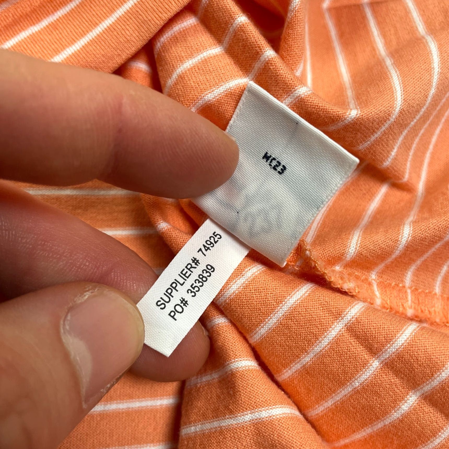 Ralph Lauren Ralph Lauren Polo Golf Shirt Mens XL Orange Striped Short Sleeve Cotton Outdoor Size US XL / EU 56 / 4 - 7 Thumbnail