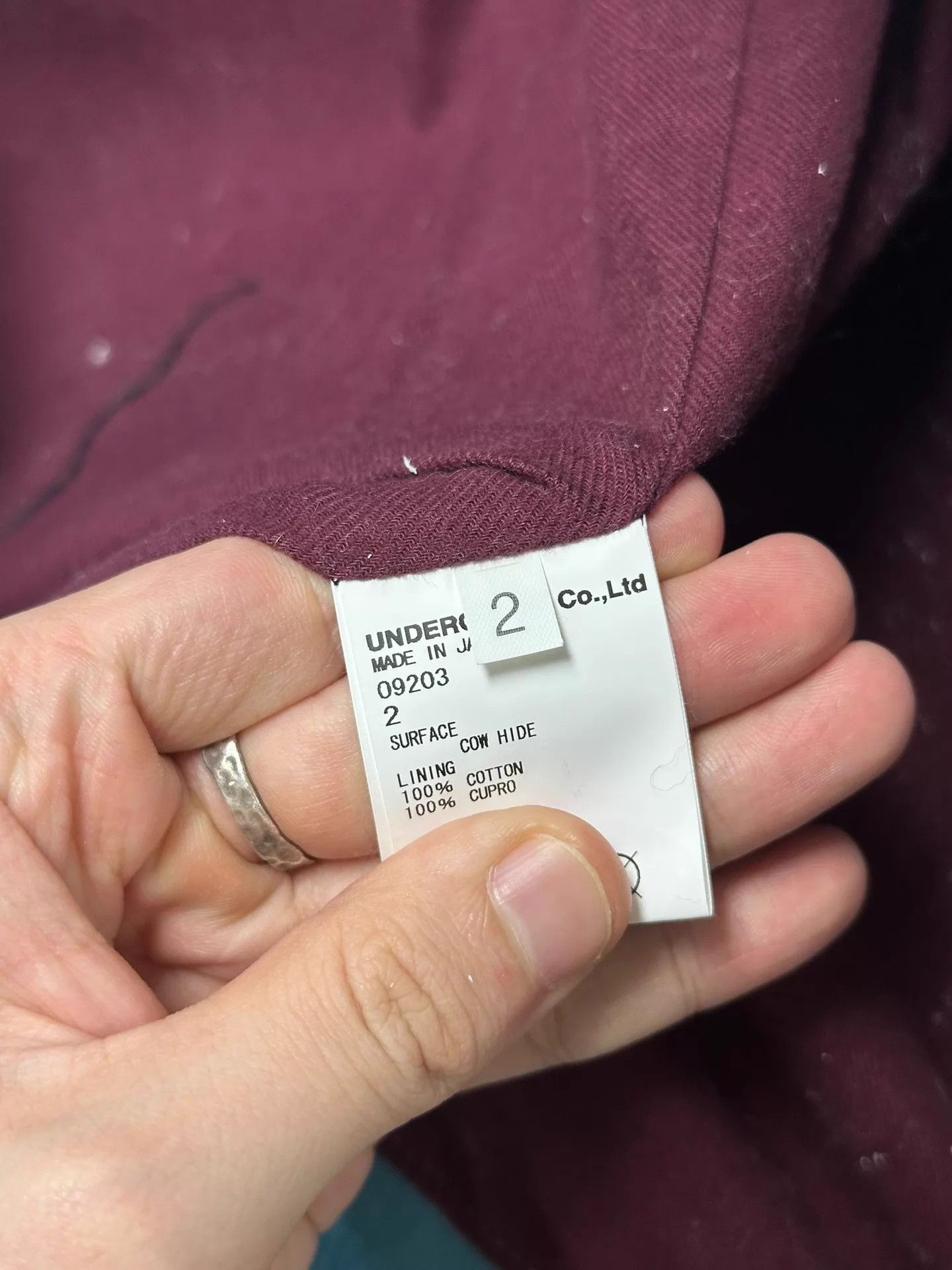 Undercover Undercover White Painted Leather Jacket w/ Blue Underlay Size US M / EU 48-50 / 2 - 6 Thumbnail