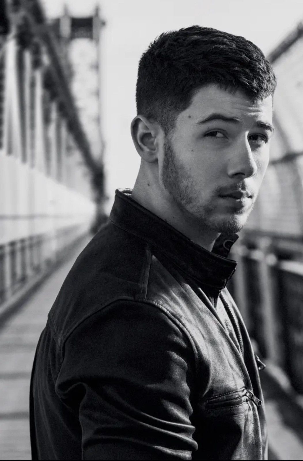 John Varvatos Nick Jonas Distressed Leather Racer Jacket Large Size US L / EU 52-54 / 3 - 4 Thumbnail