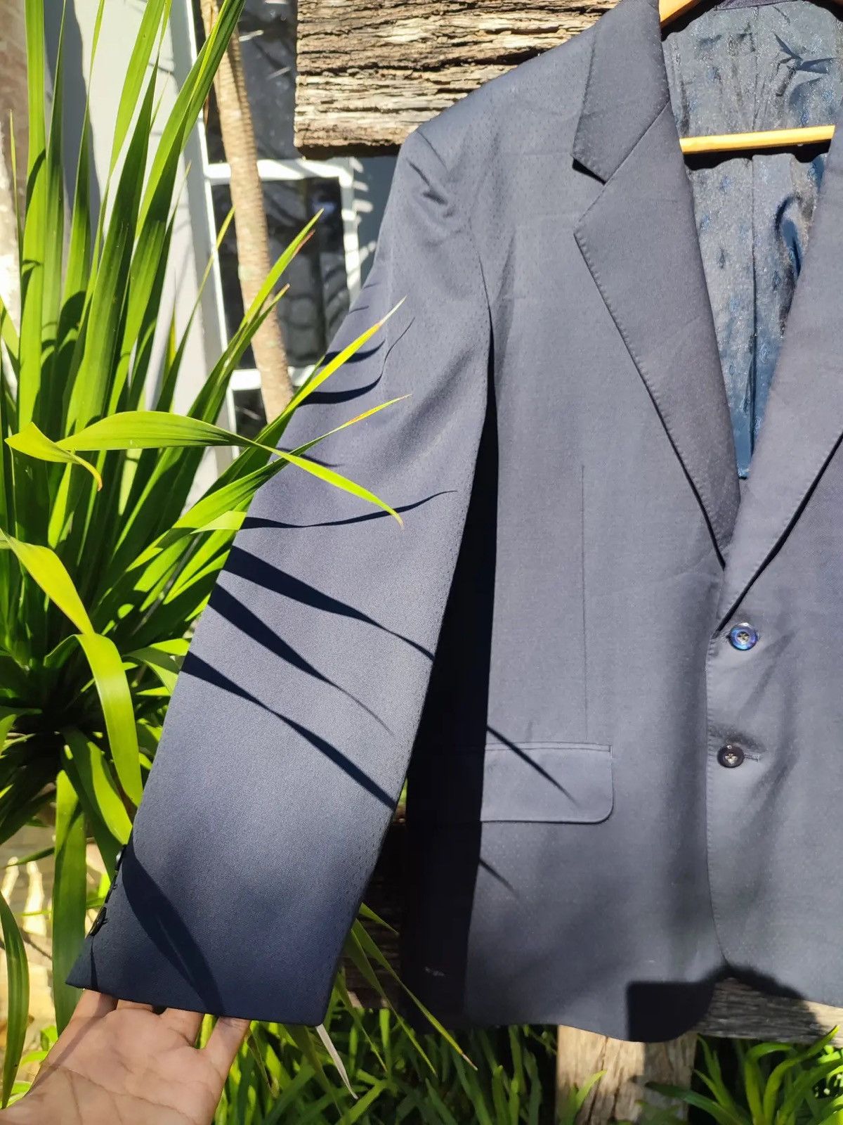 Balenciaga Balenciaga Pour Homme Black Wool Blazer (Vintage 90s) Size 38R - 5 Thumbnail