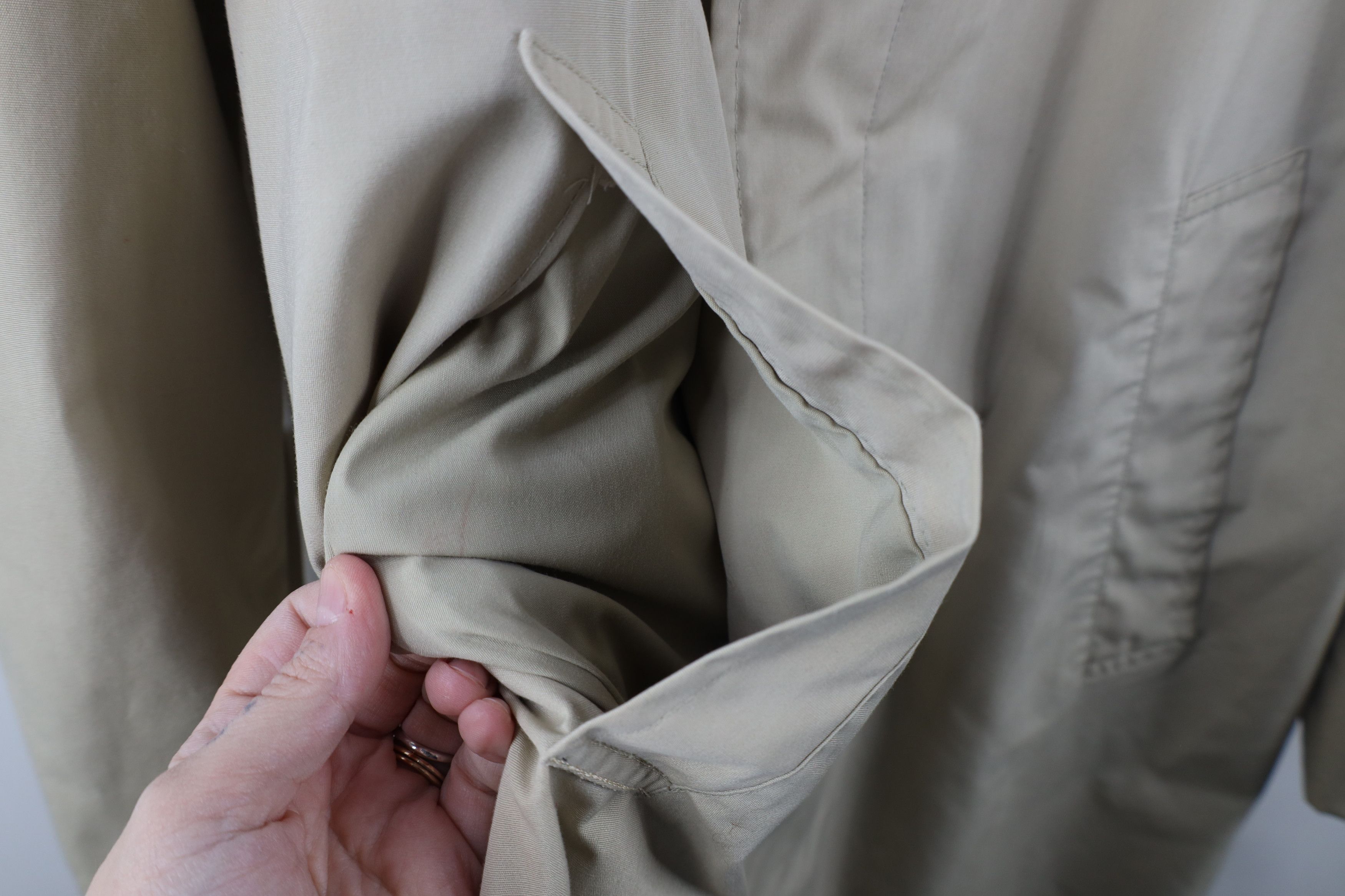 Vintage Vintage 60s 70s Streetwear Trench Coat Rain Jacket Beige USA Size US L / EU 52-54 / 3 - 8 Thumbnail
