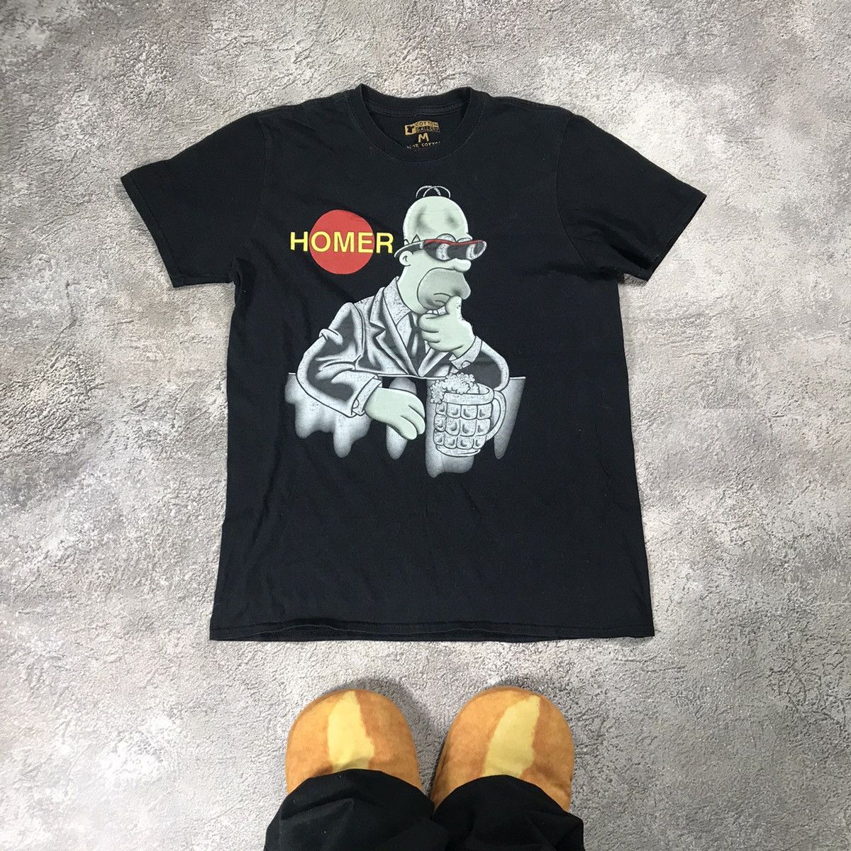 Vintage Vintage Y2K Simpsons Homer Graphic Tee Streetwear Black M Size US M / EU 48-50 / 2 - 1 Thumbnail