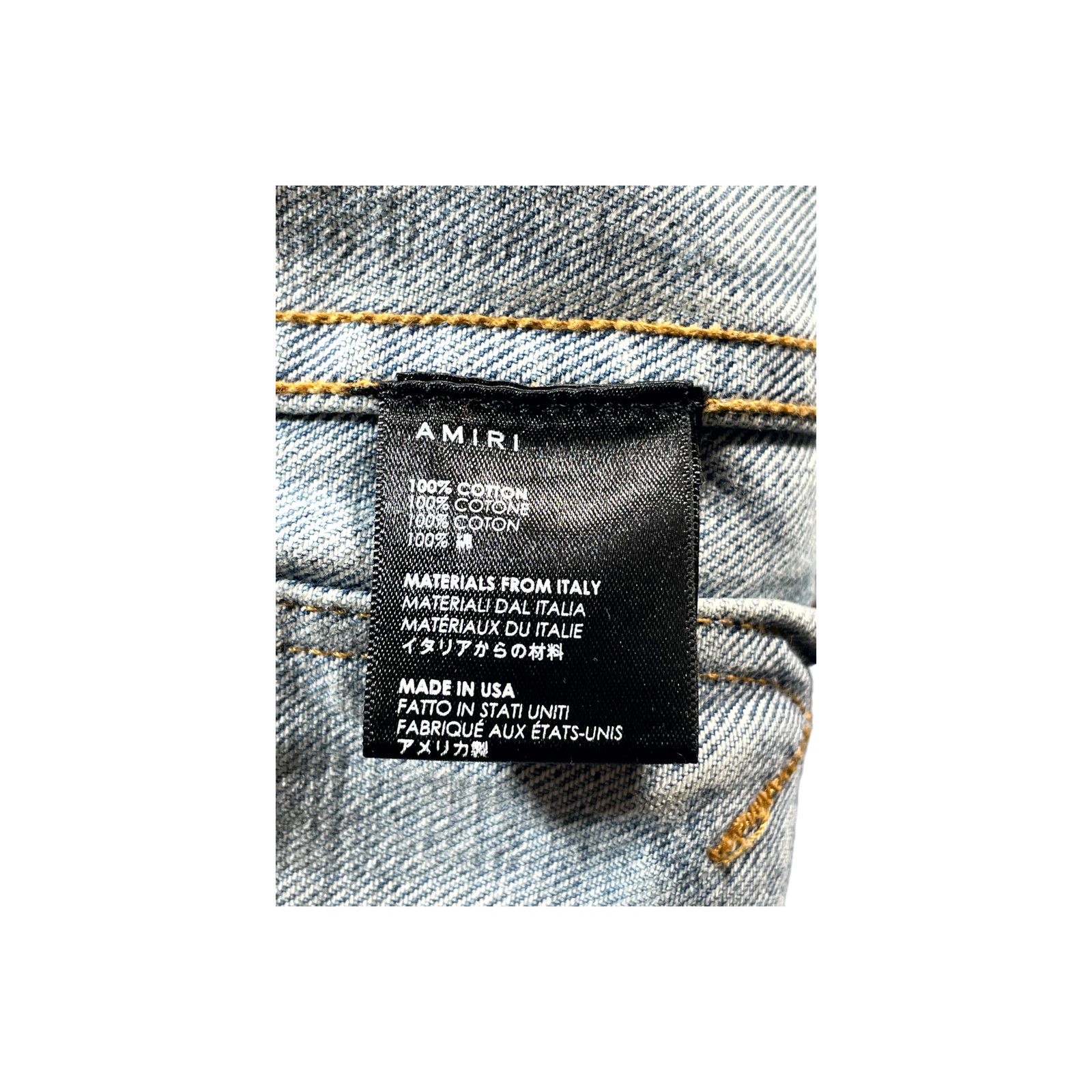 Amiri Amiri Paisley Denim Light Wash Jacket Size US S / EU 44-46 / 1 - 4 Thumbnail