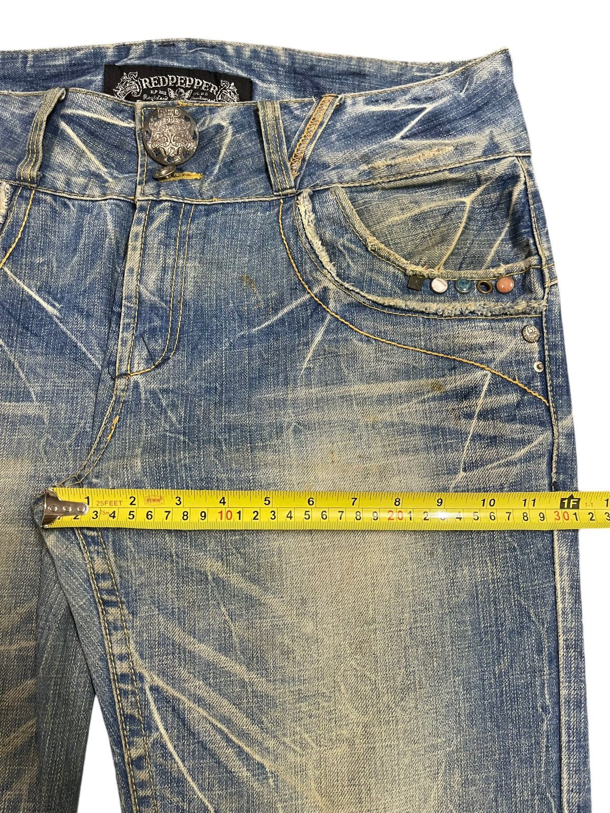 14th Addiction Vintage Japanese Brand Mud Wash Distressed Style Loose Jeans Size US 38 / EU 54 - 15 Thumbnail