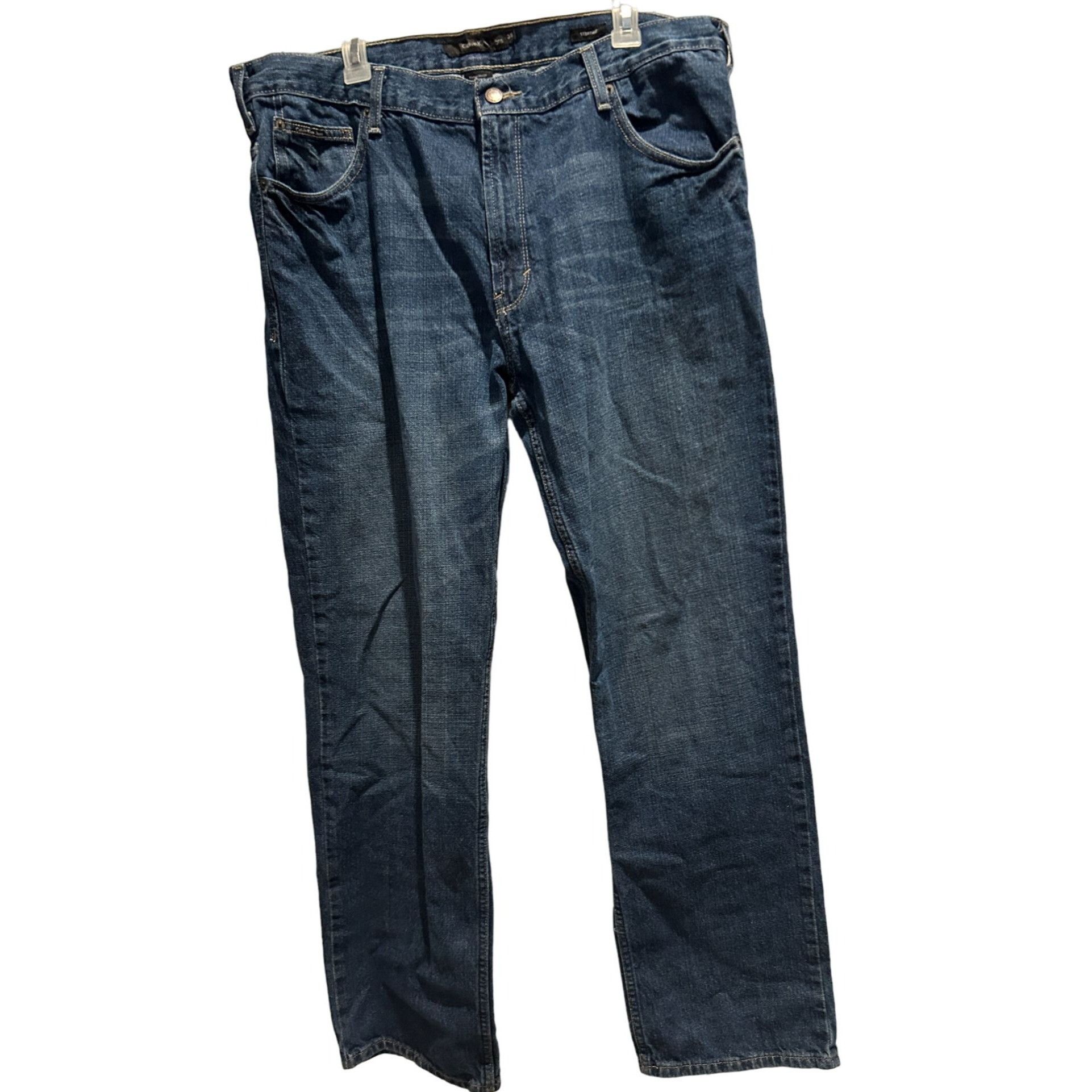 image of Calvin Klein Denim Blue Jeans, Size 38 X 32 Straight Leg, Men's