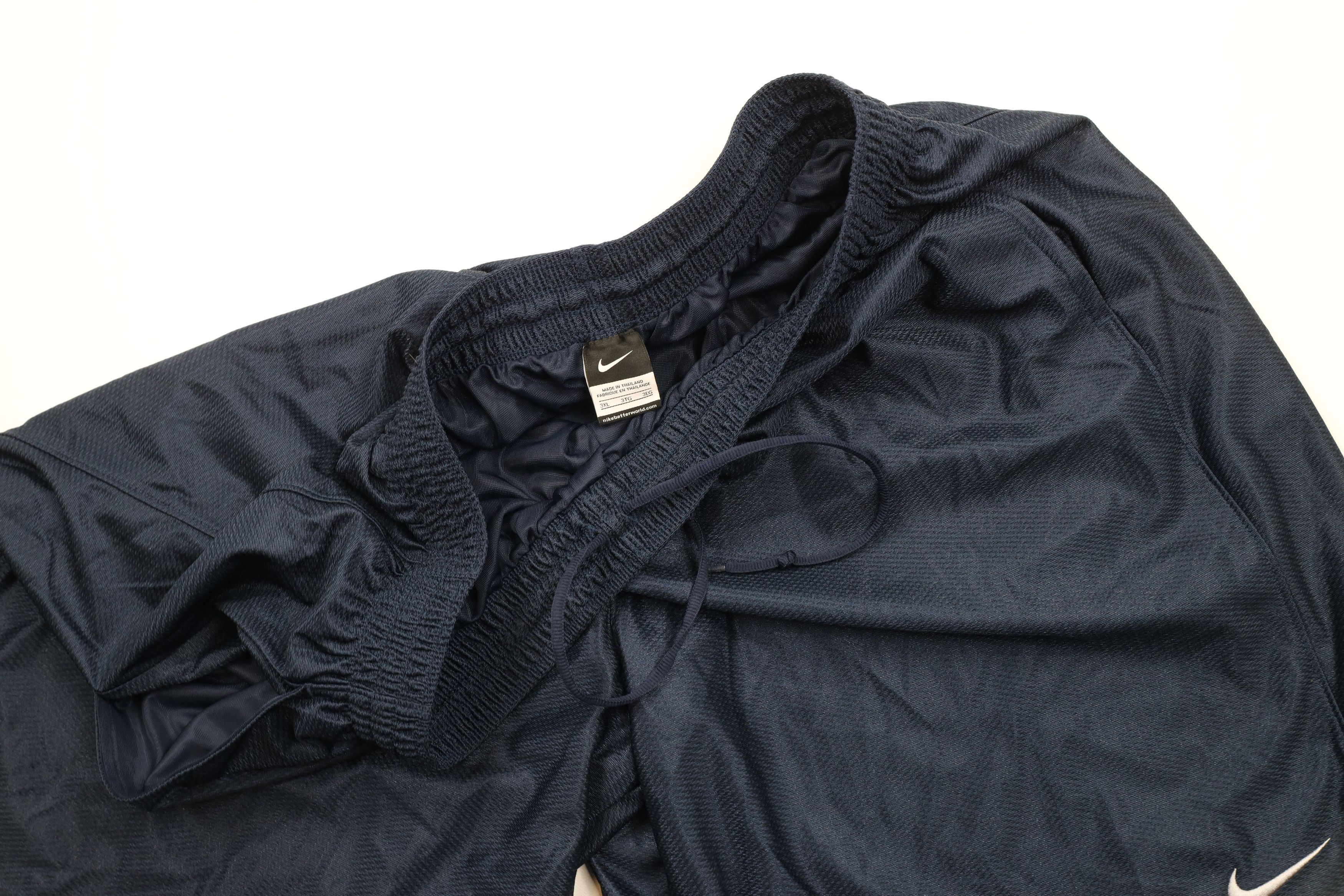 Nike × Vintage Vintage Nike Mini Swoosh Gym Basketball Shorts Navy Blue Size US 40 / EU 56 - 7 Thumbnail