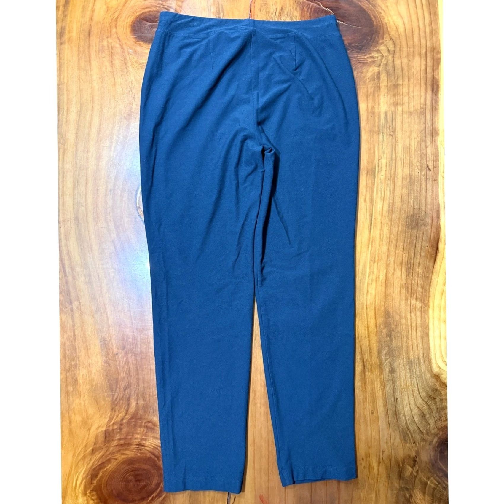 Eileen Fisher Eileen Fisher Pants Womens S Blue Viscose Nylon Knit Stretch Skinny Pull on Career E6 Size 28" / US 6 / IT 42 - 5 Thumbnail