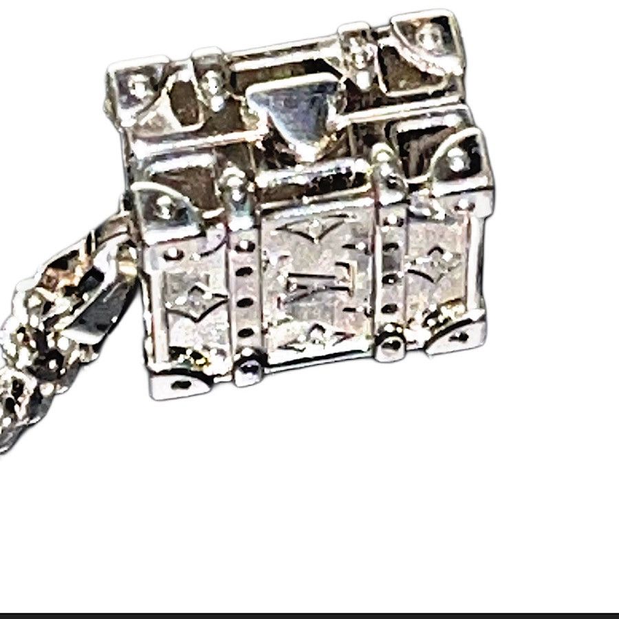 Louis Vuitton Authentic Louis Vuitton Rare Monogram Trunk Pillbox Necklace Size 28 - 8 Thumbnail