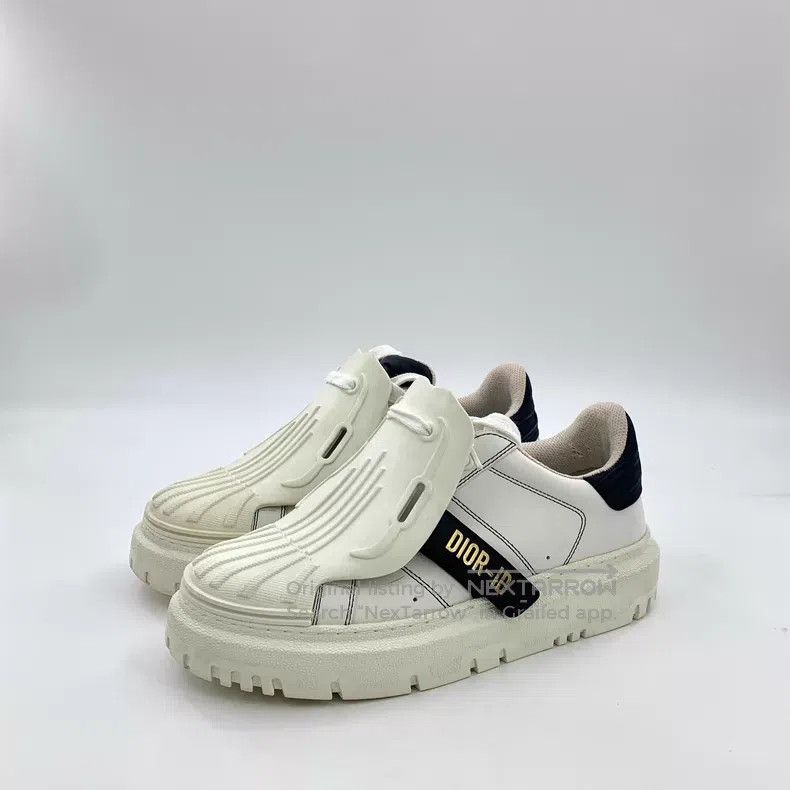 Dior Dior White low-top casual flat shell shoes Size US 6.5 / IT 36.5 - 1 Thumbnail