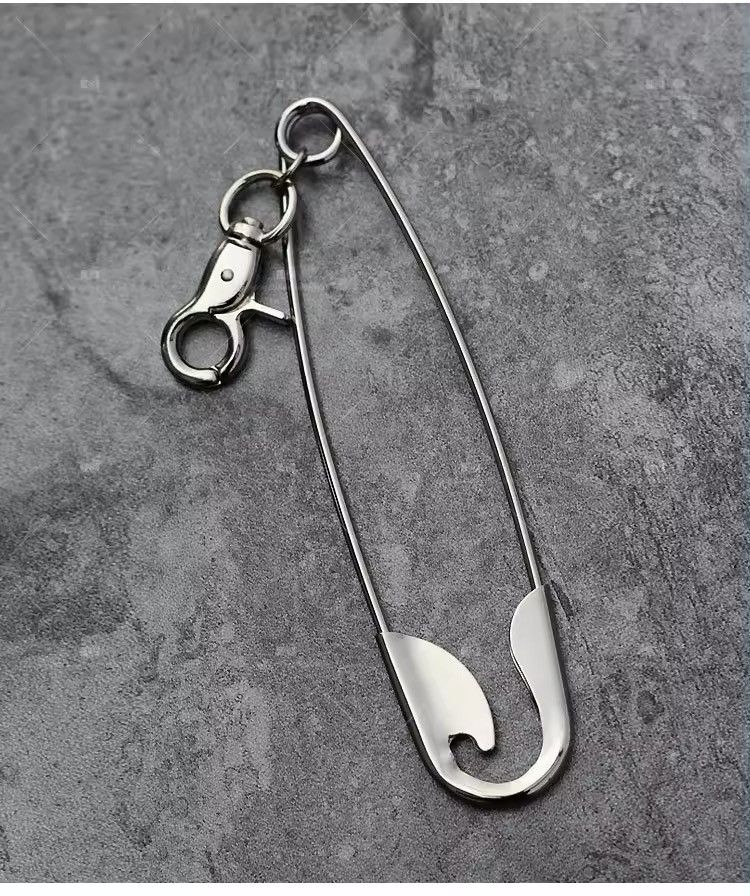 Jewelry Punk Big Metal Pin Pendant Keychain Size ONE SIZE - 3 Thumbnail