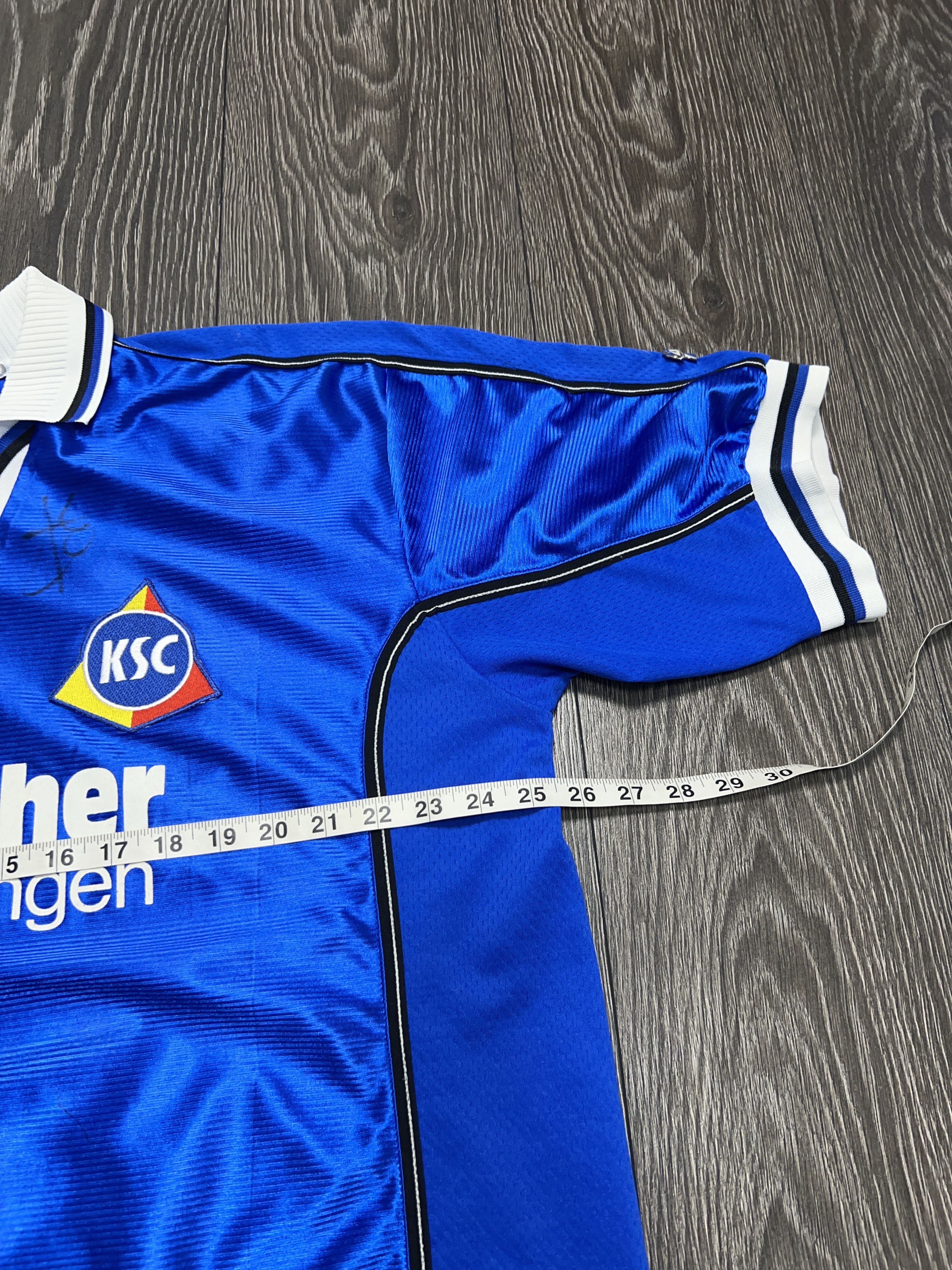 Other Jako Karlsruher SIGNED Autograph 2000 Football Shirt Jersey Size US XXL / EU 58 / 5 - 9 Thumbnail