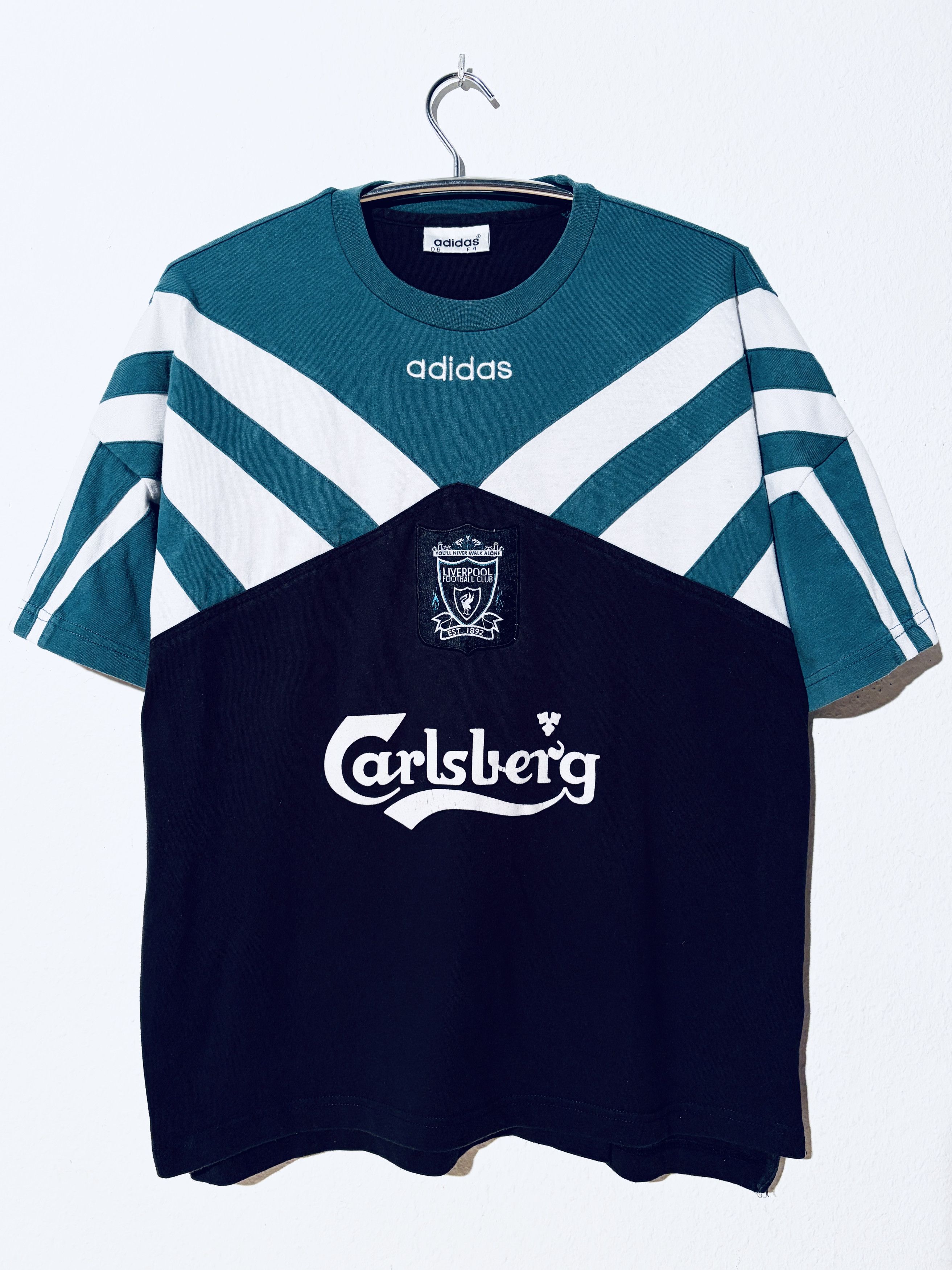 Adidas Liverpool Training T-Shirt Top 1995 / 1996 Size US L / EU 52-54 / 3 - 1 Thumbnail
