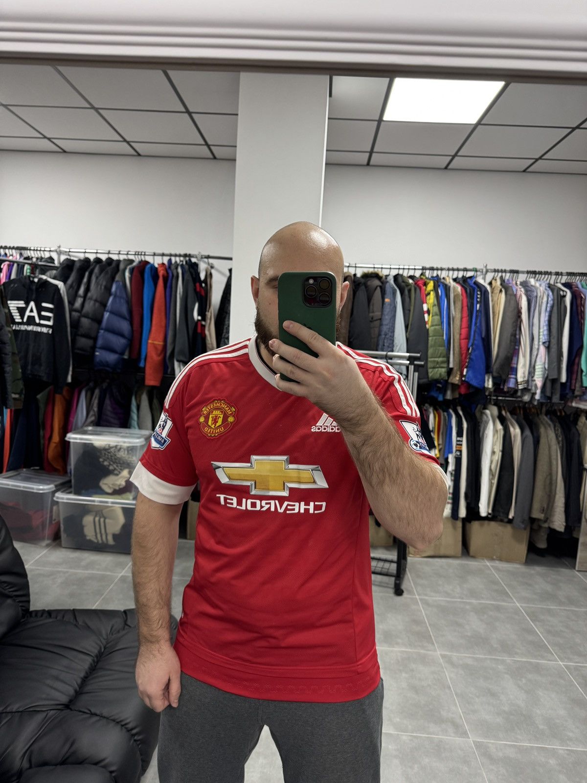 Adidas Adidas Manchester United #7 Memphis 2015/2016 Soccer Jersey Size US L / EU 52-54 / 3 - 3 Thumbnail