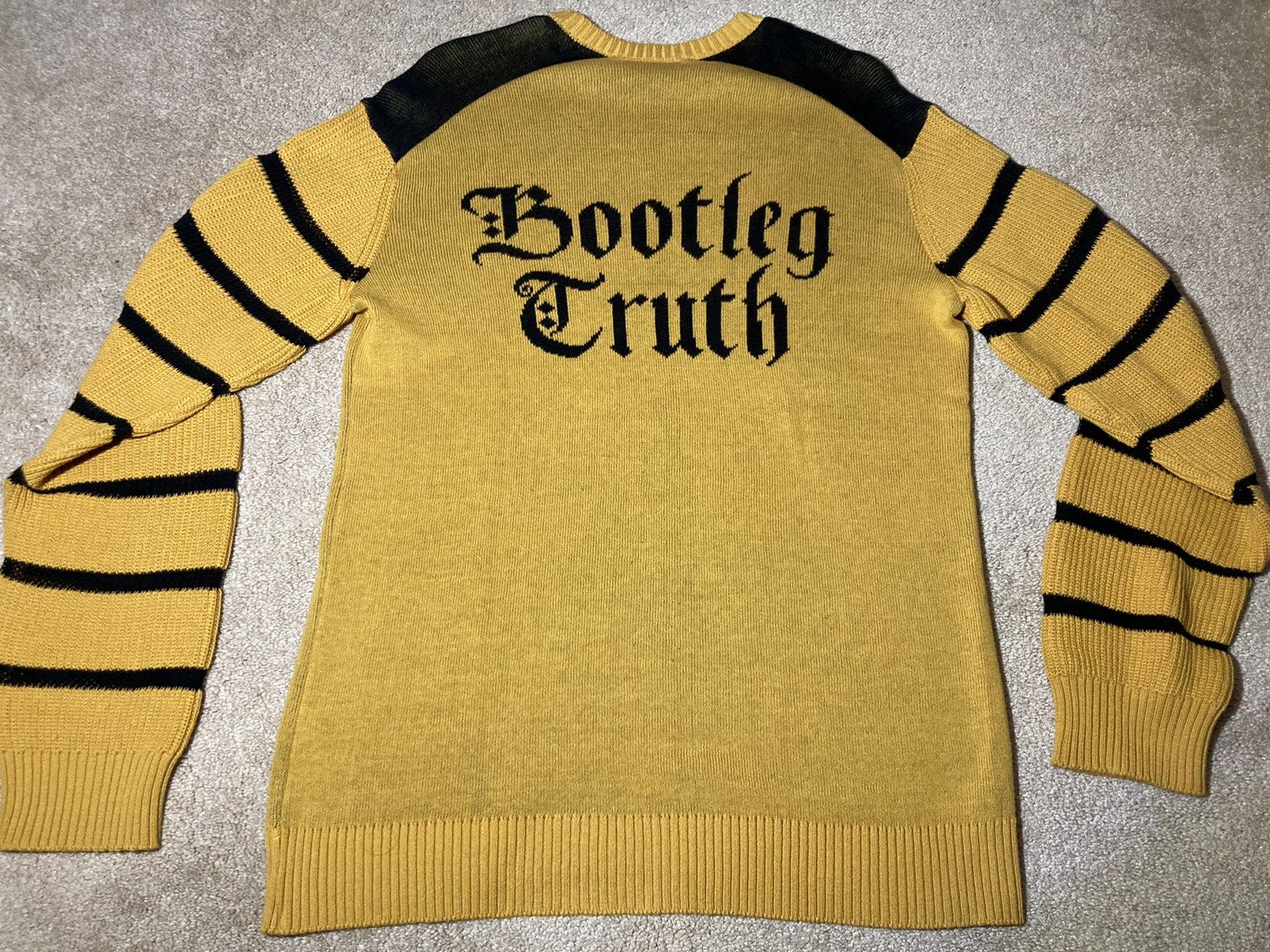 Undercover SS19 Undercover Bootleg Truth Black Striped Sweater 2019 3 Size US L / EU 52-54 / 3 - 6 Thumbnail