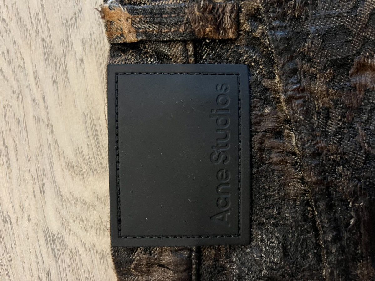 Acne Studios Brown Super Baggy Printed Distressed Jeans Size US 32 / EU 48 - 4 Thumbnail