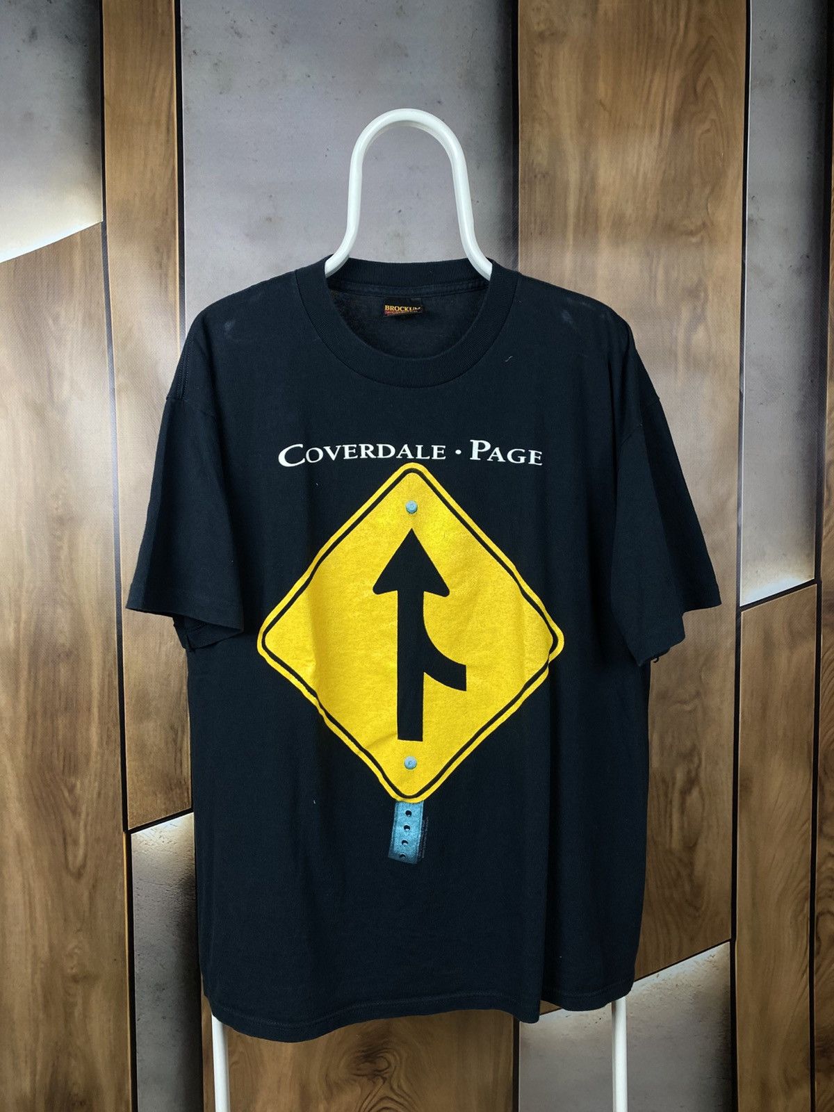 Band Tees 🎸Vintage 1993 T-Shirt Coverdale Page Japan Tour Rock Tee🎸 Size US XL / EU 56 / 4 - 1 Thumbnail