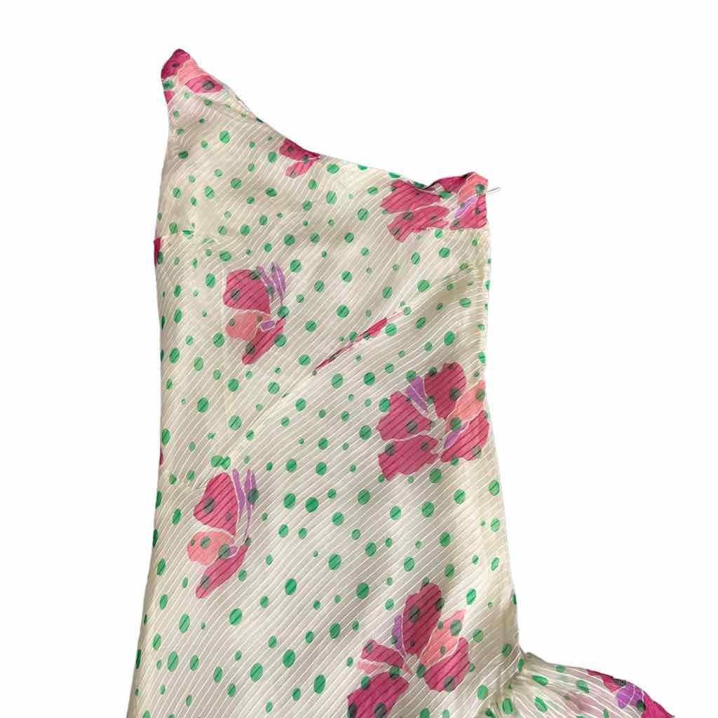 Paul & Joe NWT Paul & Joe Silk One-Shoulder Floral Asymmetrical Dress Size M / US 6-8 / IT 42-44 - 7 Thumbnail