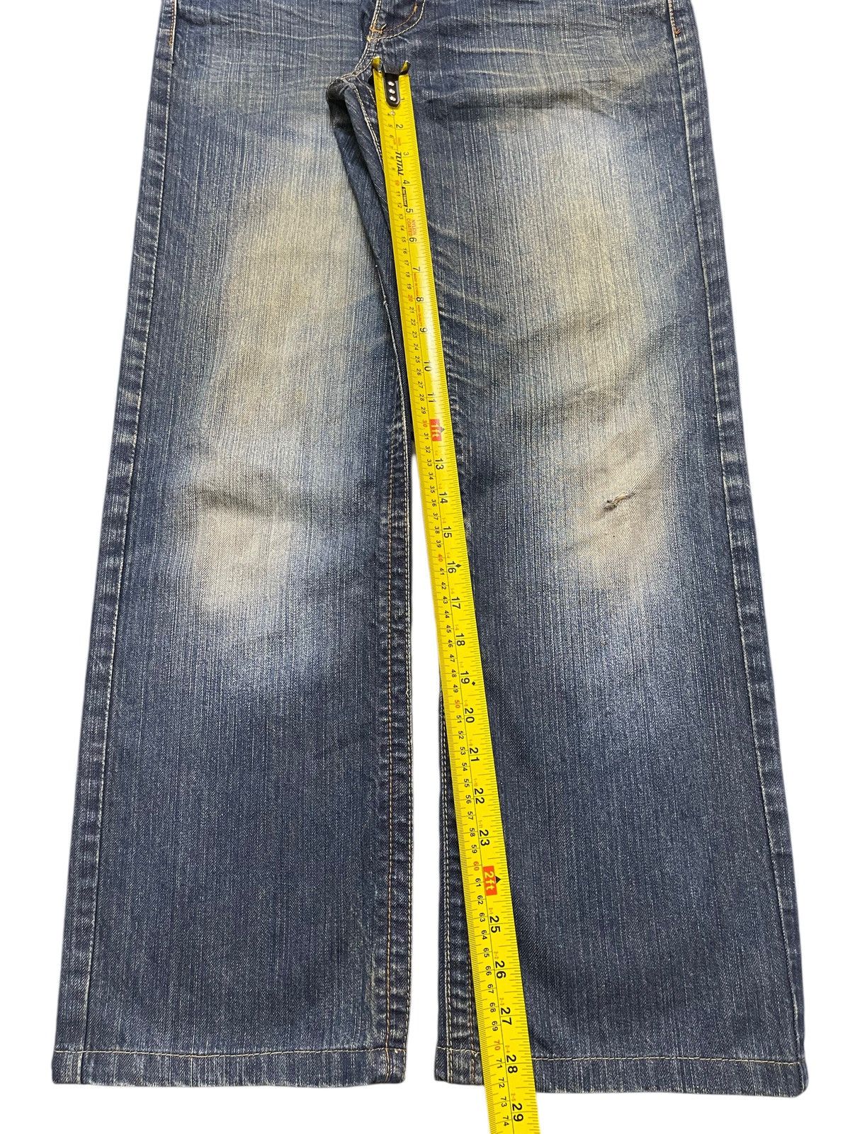 14th Addiction Vintage Japanese Brand Blue Mud Stone Wash Style Loose Jeans Size US 32 / EU 48 - 14 Thumbnail