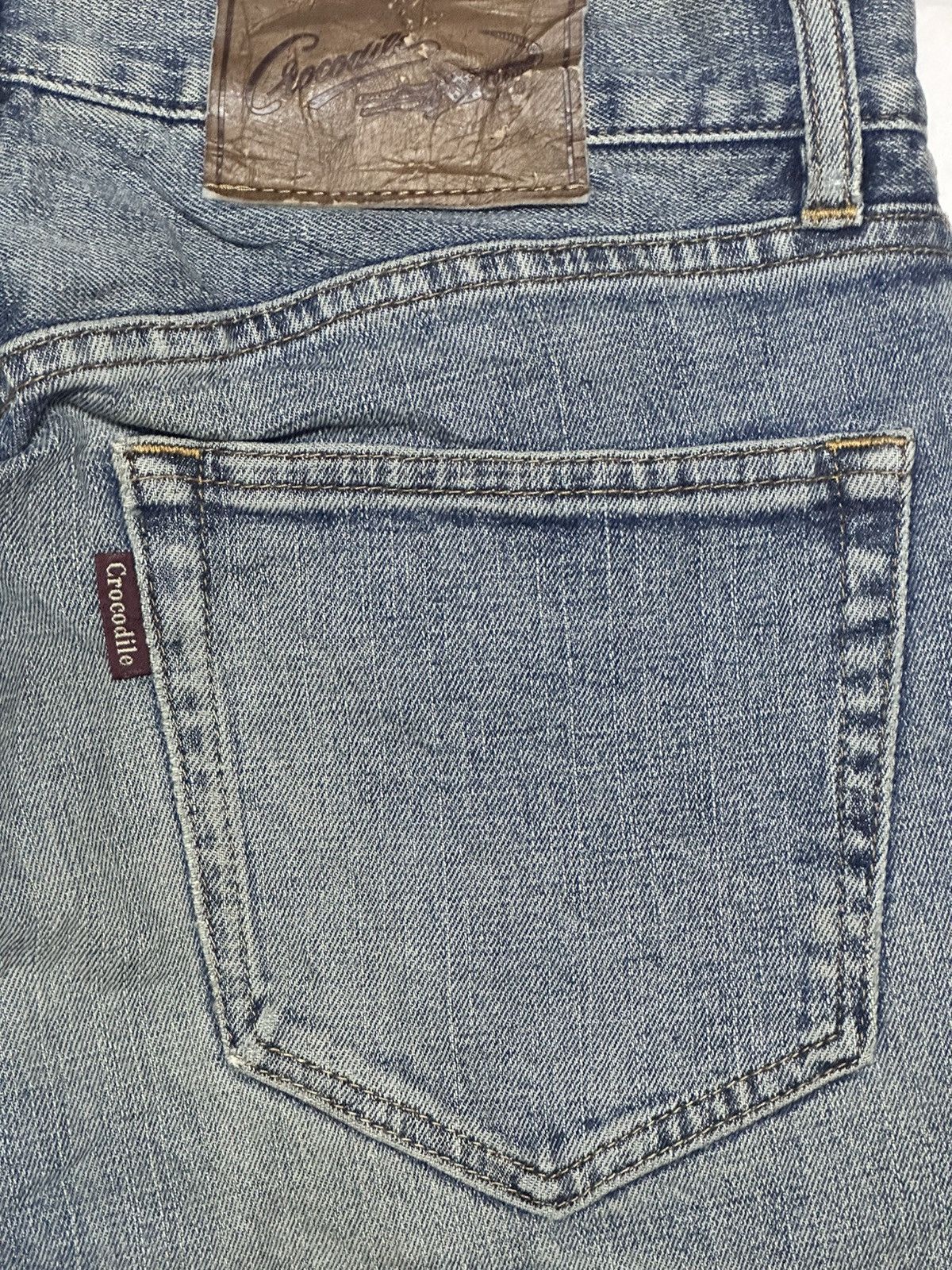 Japanese Brand Crocodile Vintage Baggy Loose Distressed Jeans Faded Size US 30 / EU 46 - 6 Thumbnail