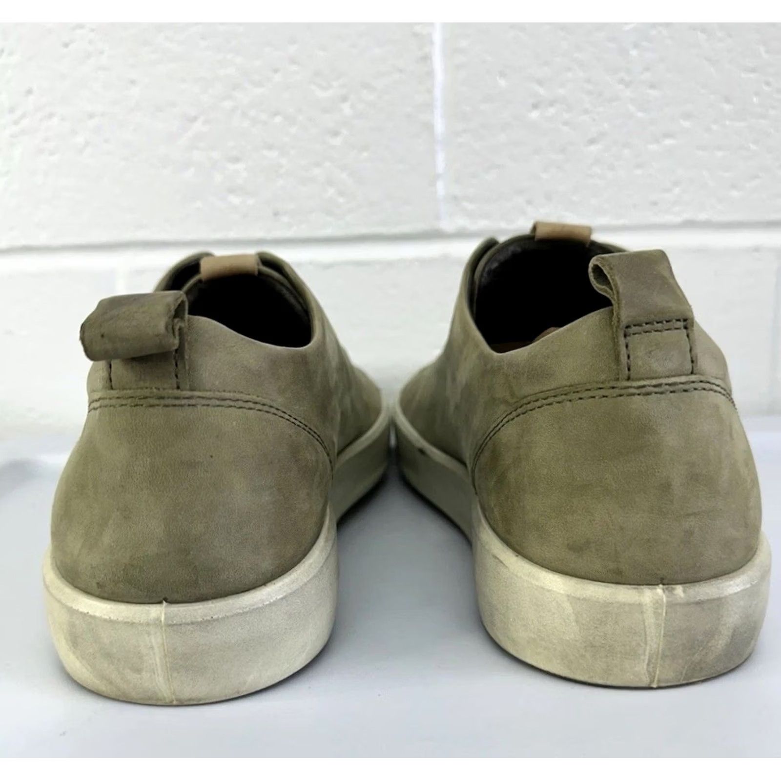 Ecco Ecco Men's Soft 8 Sneaker Lace Up Olive Green Size 12 EU 46 Size US 12 / EU 45 - 4 Thumbnail