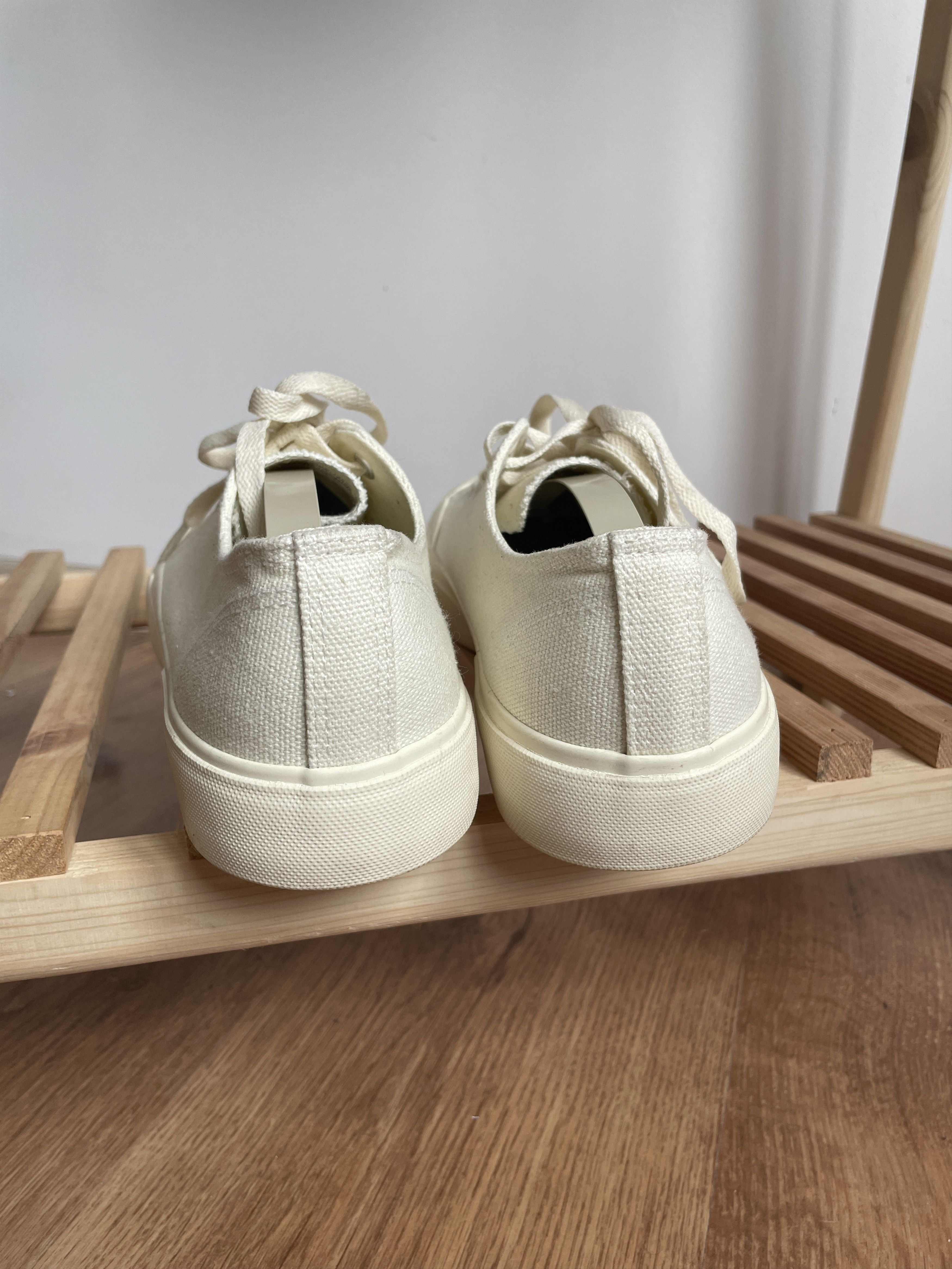 The Stronghold The Stronghold SS 22 White Canvas Trainers Size US 11 / EU 44 - 4 Thumbnail
