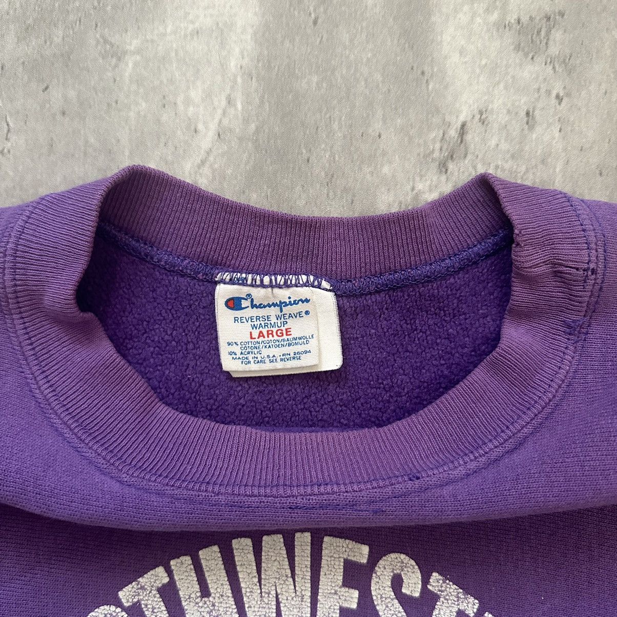 Vintage hot 90s northwestern champion warmup reverse weave