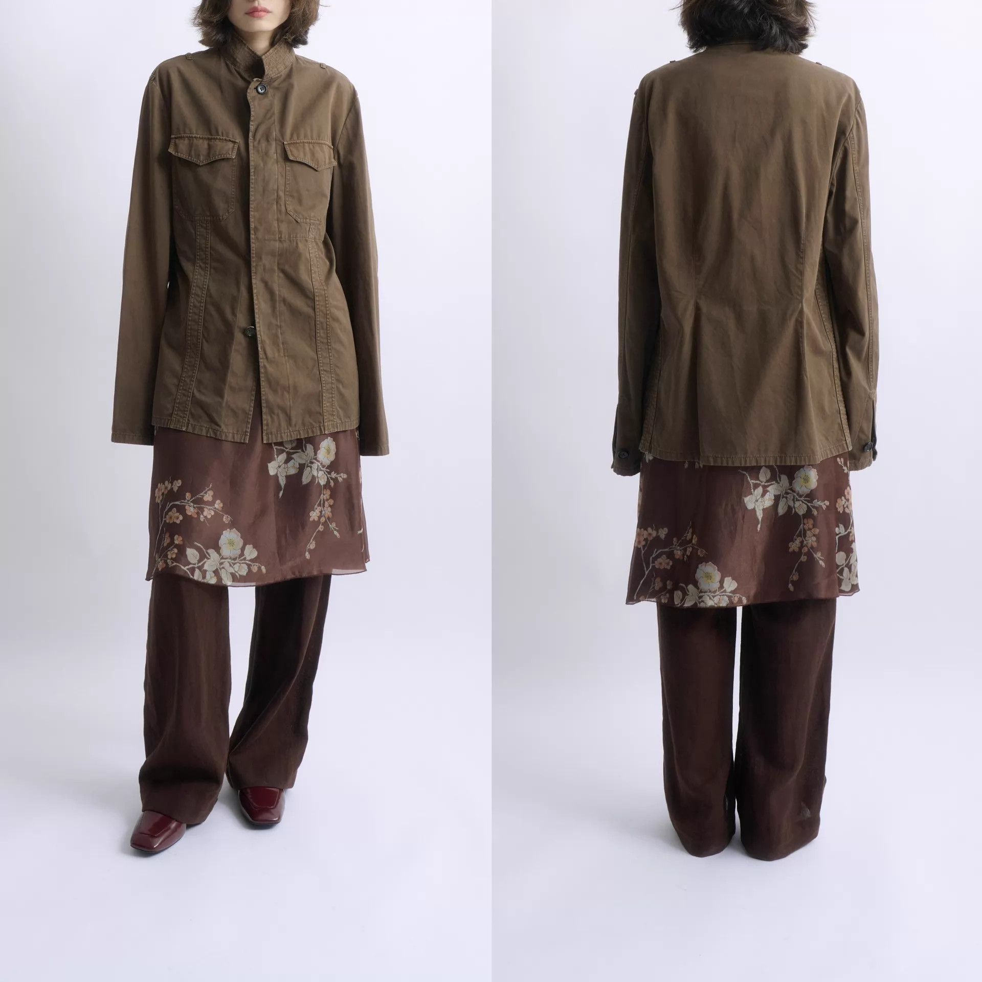 Jil Sander JIL SANDER by Raf Simons Brown Military Unisex Jacket Size US S / EU 44-46 / 1 - 6 Thumbnail