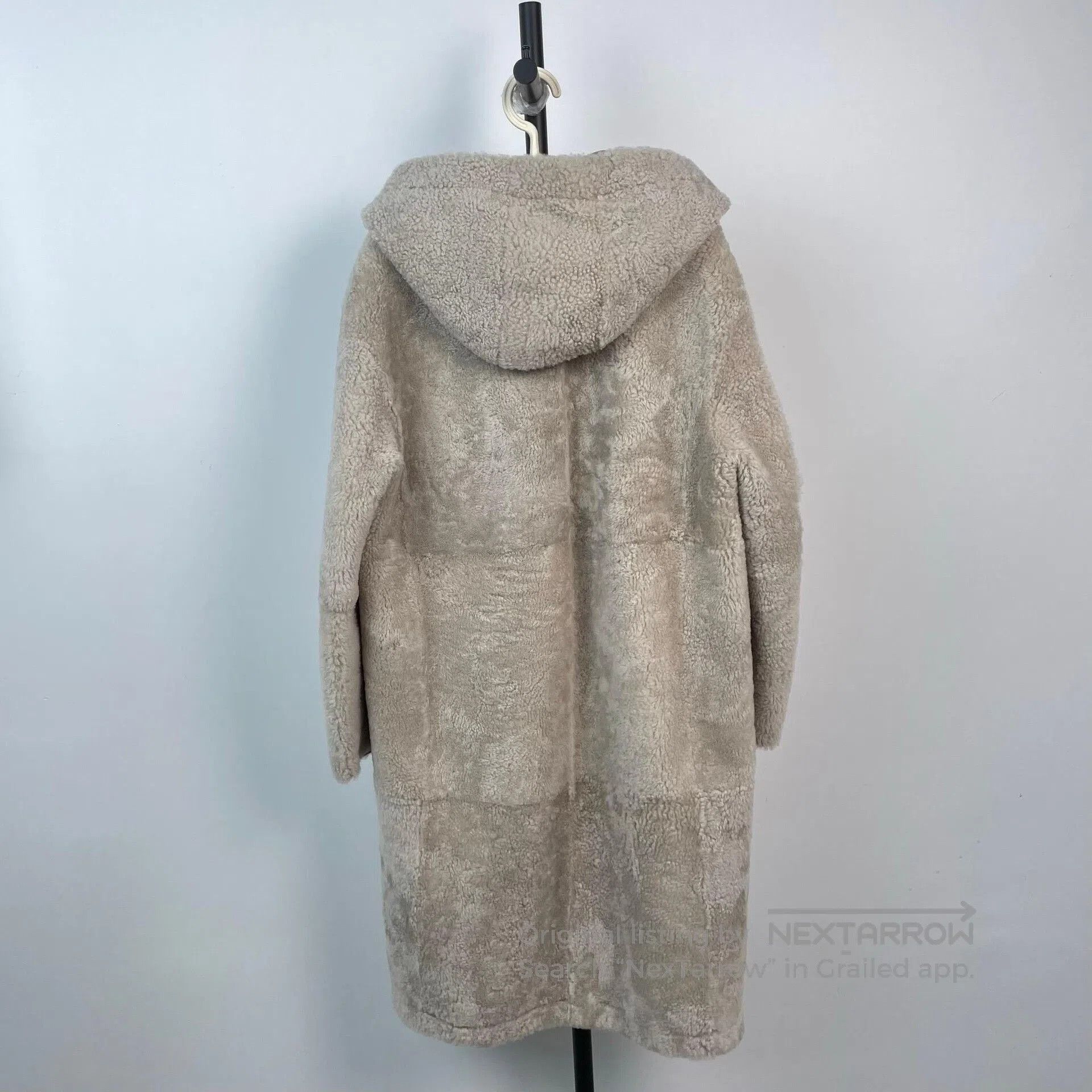 Maxmara Classic Long Wool Hooded Coat 36.