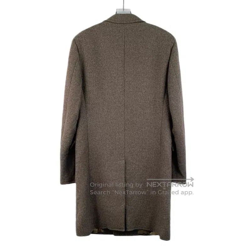 Hermes Hermes Caramel Wool Notched Collar Long Sleeve Overcoat Size US M / EU 48-50 / 2 - 2 Thumbnail