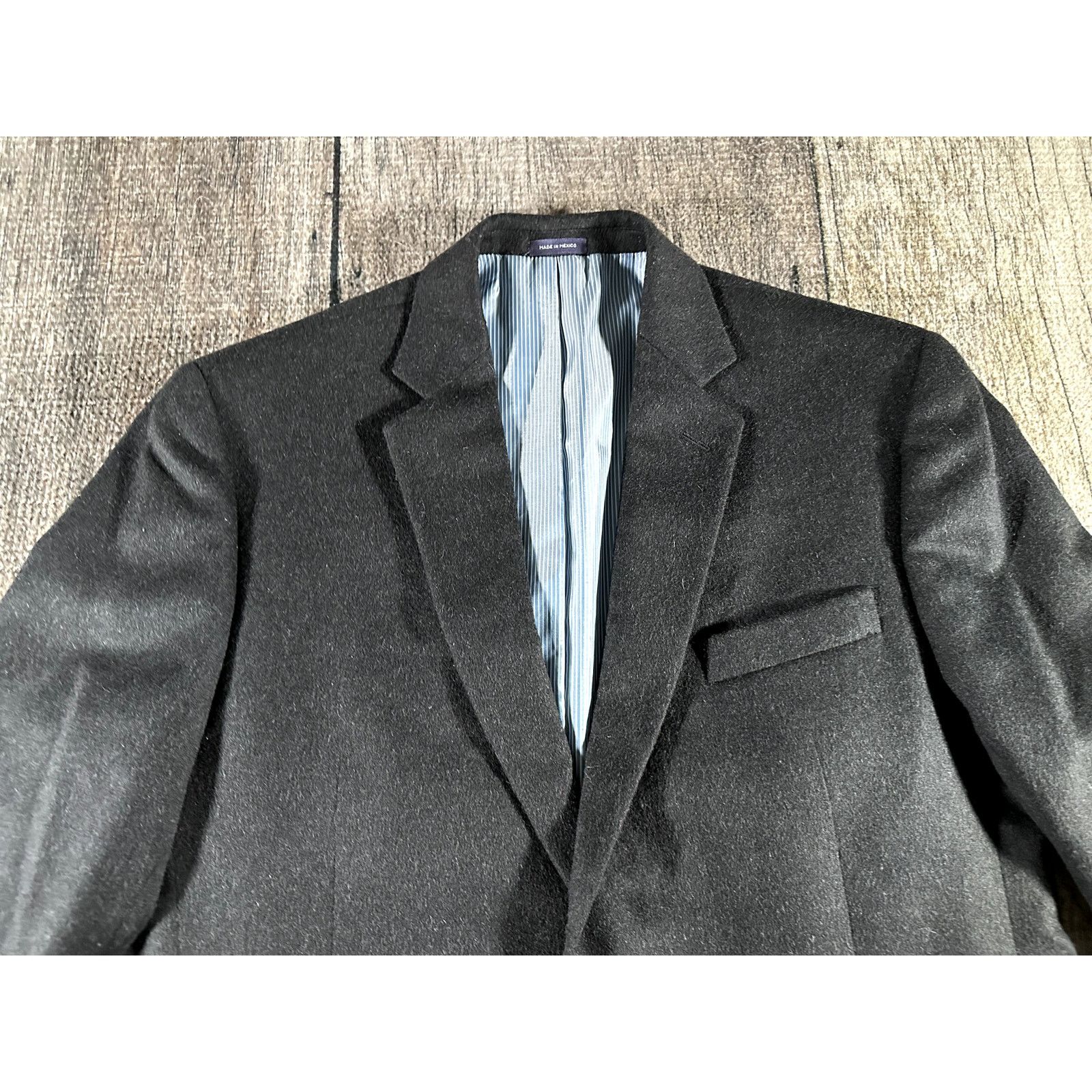 Stafford Stafford Camel Hair Sport Coat Blazer Mens 46 Grey Jacket Size US XXL / EU 58 / 5 - 2 Thumbnail