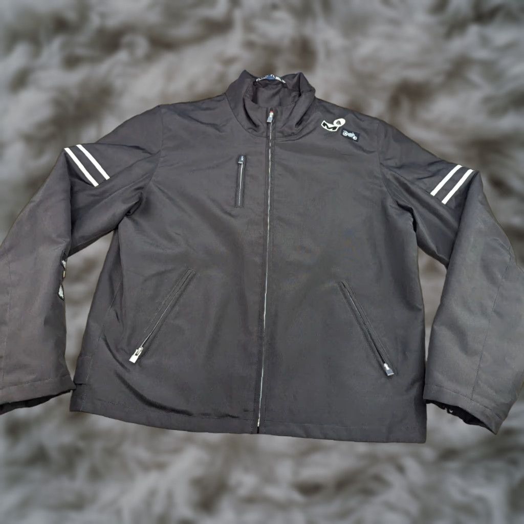 Vintage DUCATI Mens Motorcycle Jacket Black Full Zip Size M Size US M / EU 48-50 / 2 - 1 Thumbnail